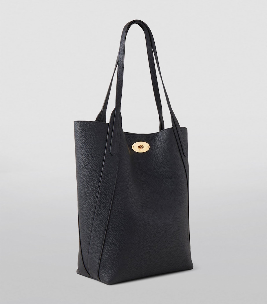 Leather North South Bayswater Tote Bag BLACK Image 2
