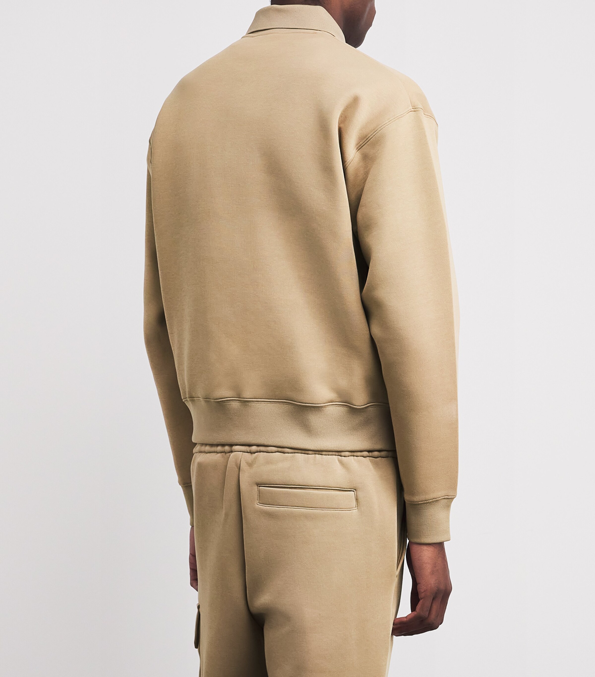 Mackage Mens Double-Face Jersey Felix Sweatshirt Light Camel Image 4