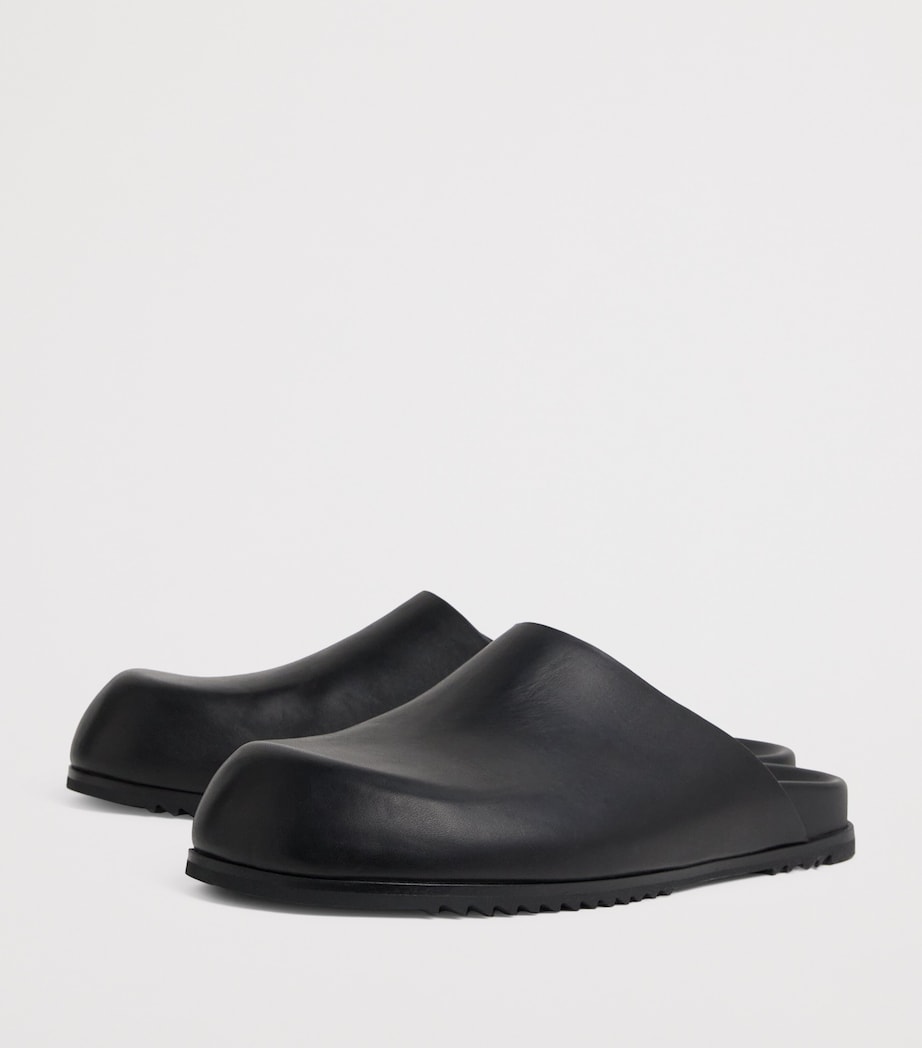 Leather Granola Mules BLACK/ 09 Image 3