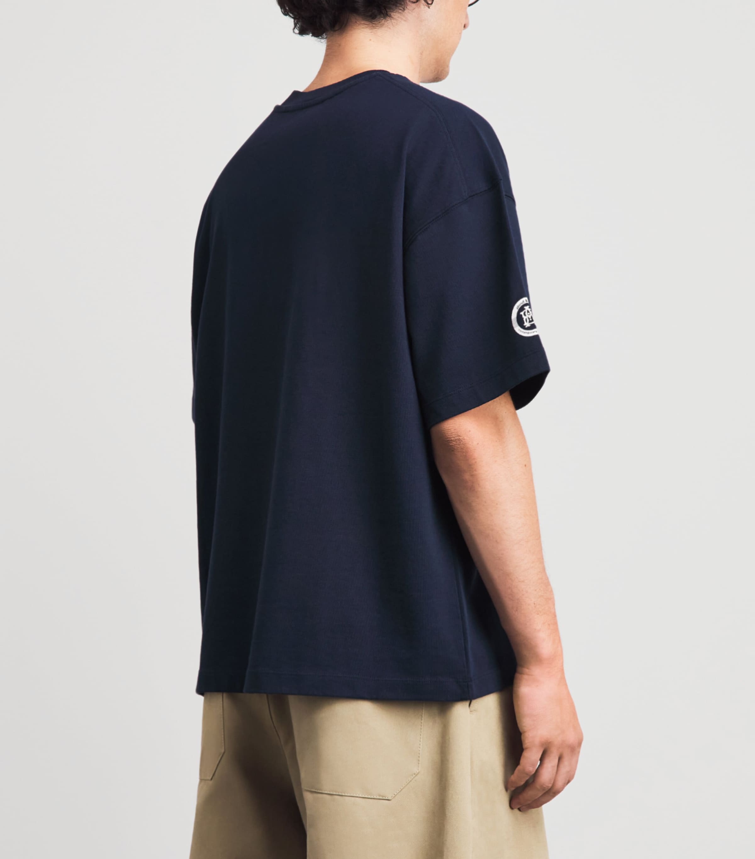 about:blank Mens Script Denim Shirt Blue Wash Image 5