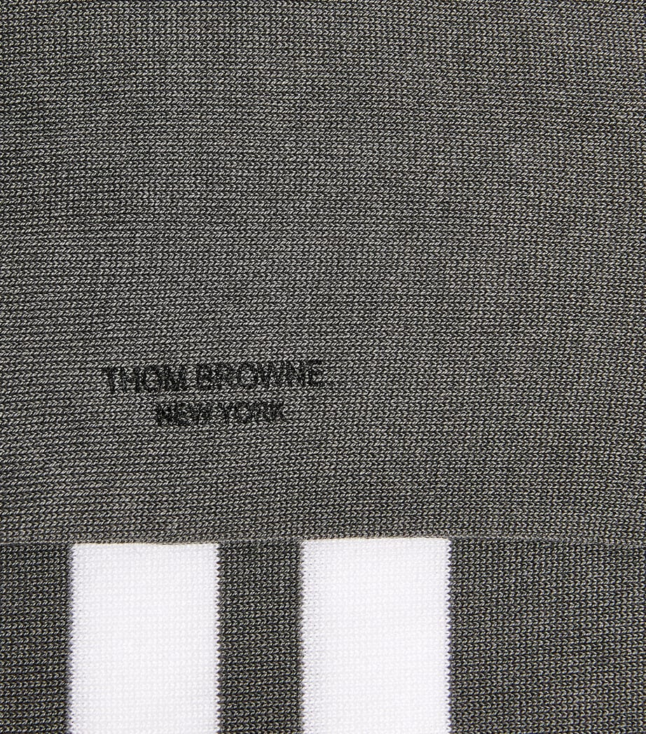 Cotton-Blend 4-Bar Over-The-Calf Socks MED GREY Image 2