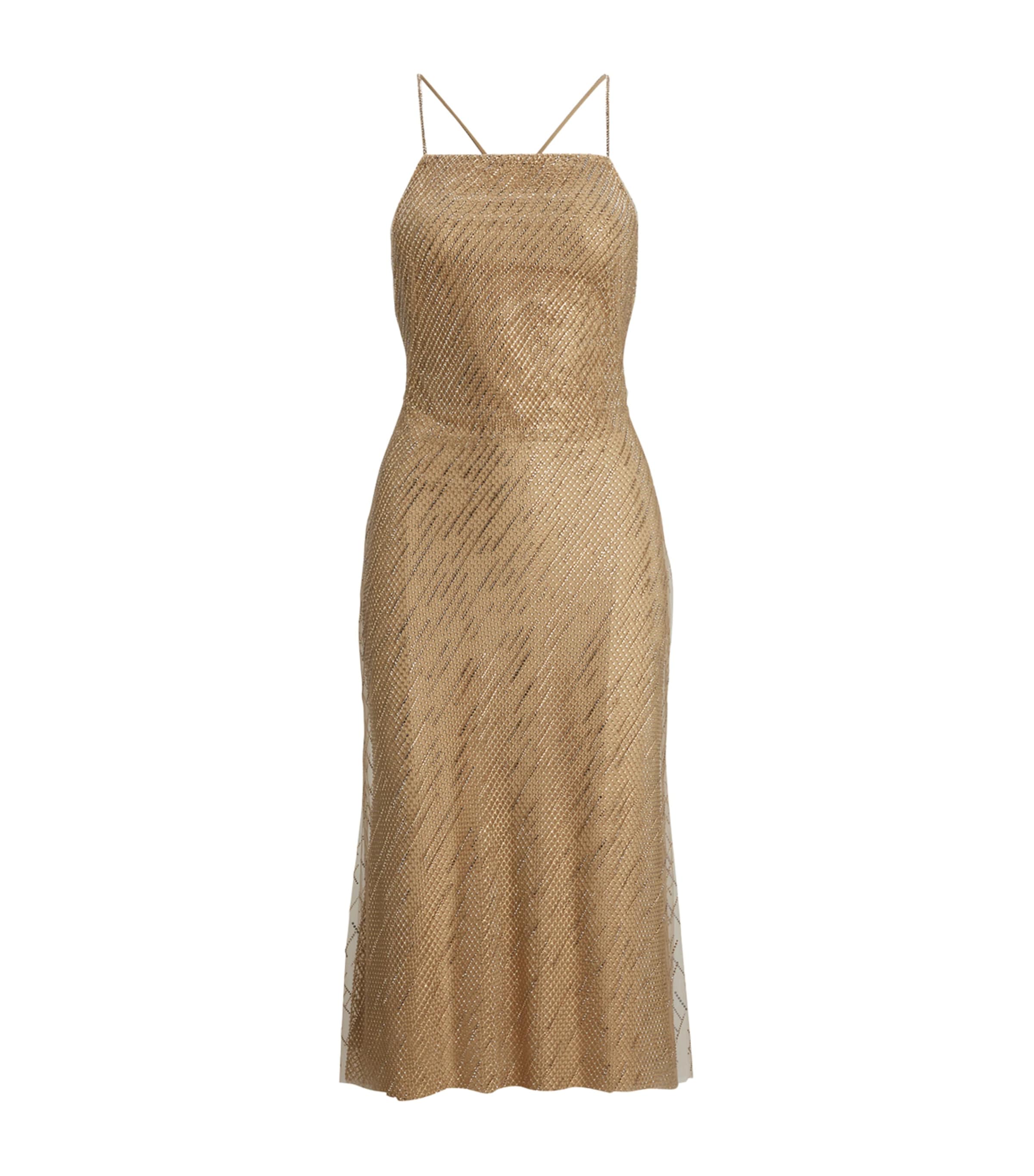 Ralph Lauren Tulle Donnely Midi Dress