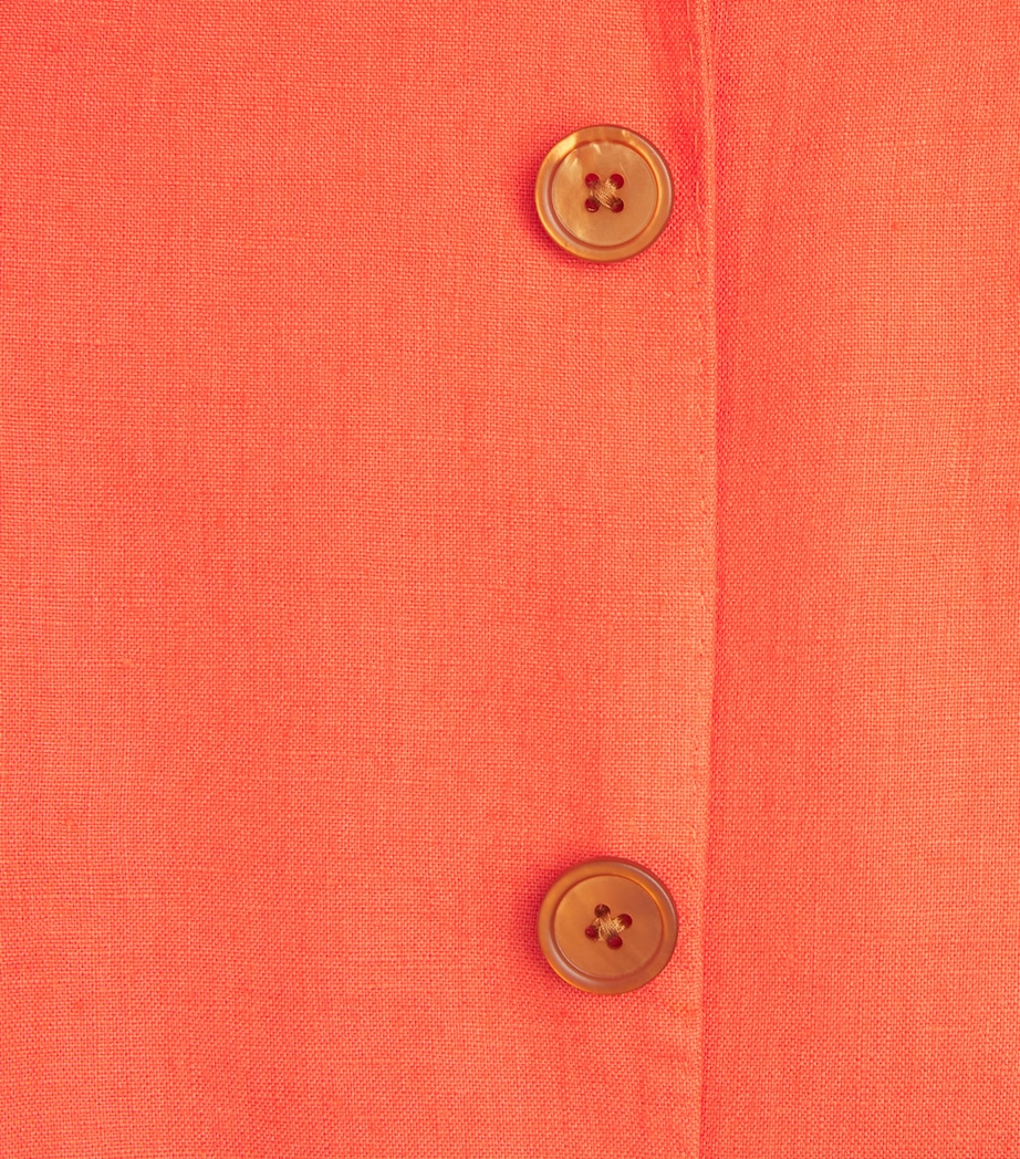 Polo Ralph Lauren Mens Linen Single-Breasted Blazer Spring Melon Image 6