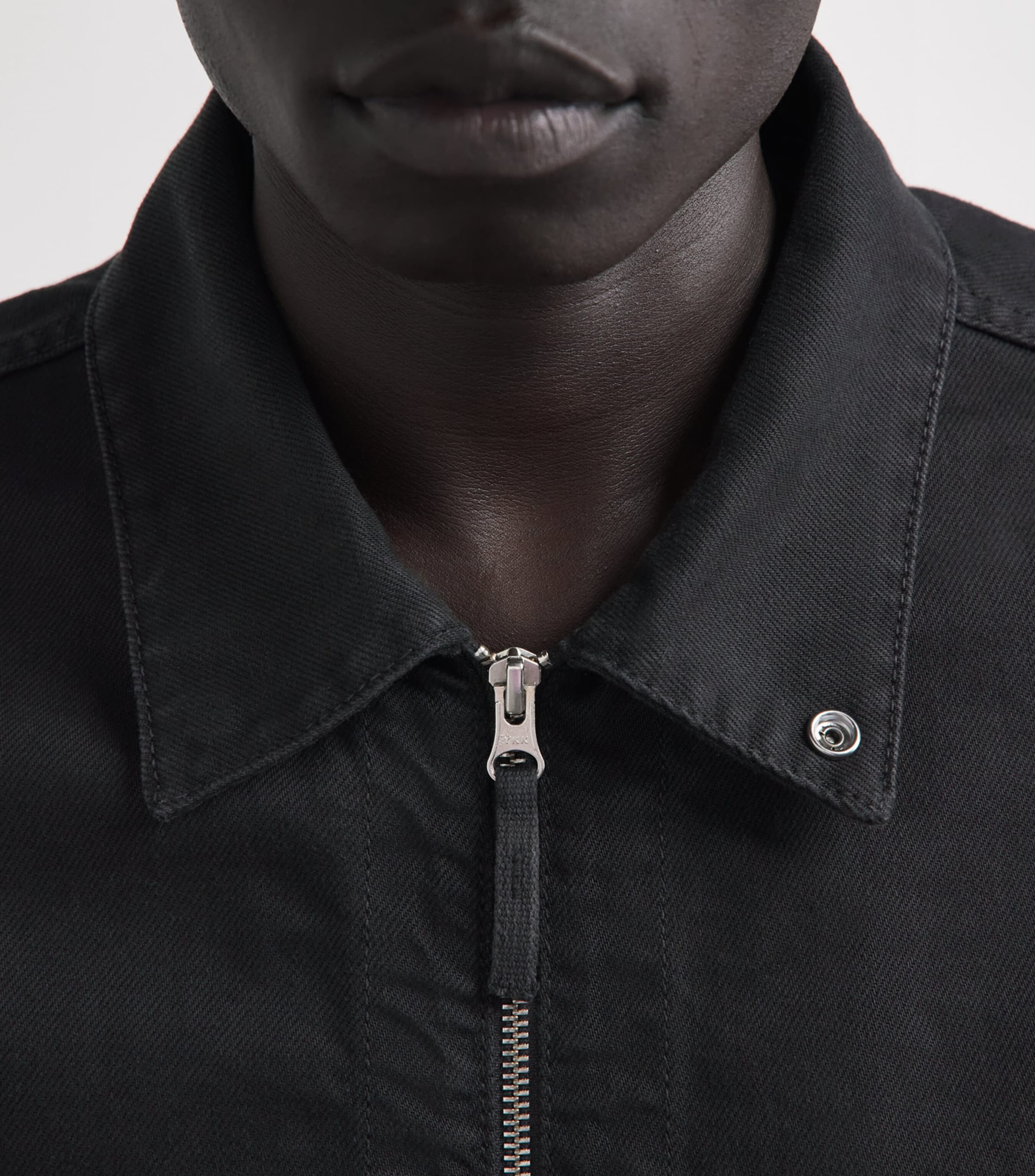 Stone Island Mens Denim Zip-Up Overshirt Image 3