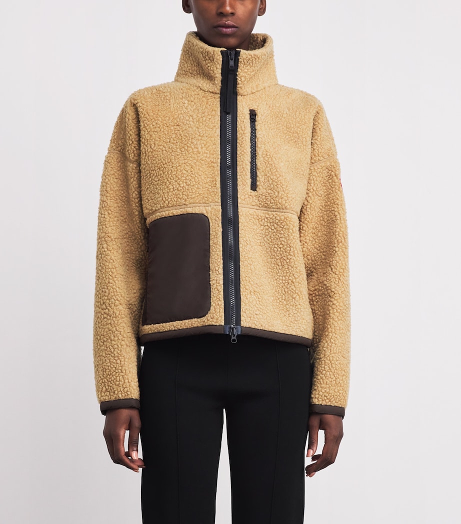 Wool-Blend Fleece Simcoe Jacket 9101 ECRU/TERRABEIGE Image 3