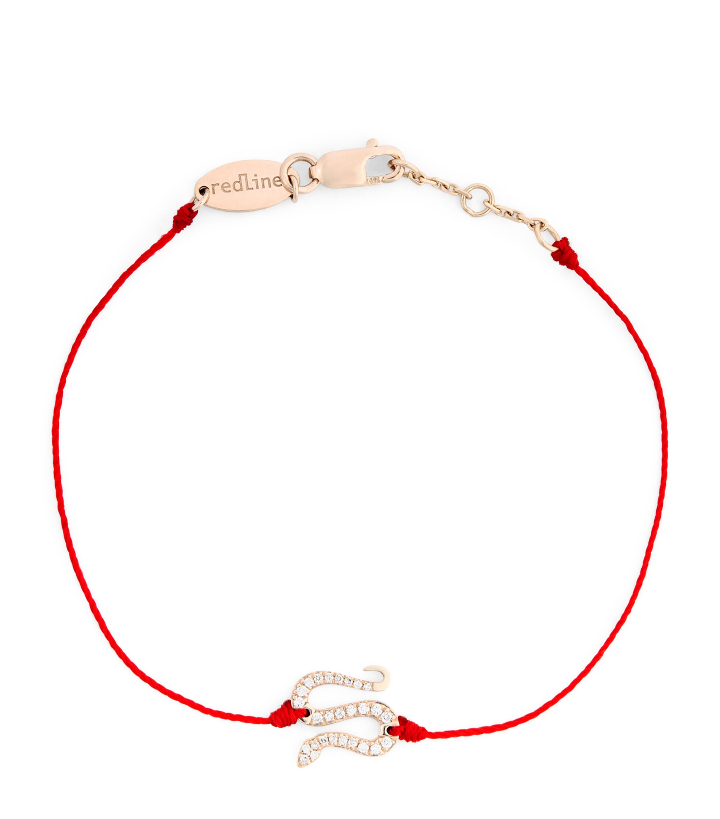 Redline Rose Gold and Diamond Snake String Bracelet Harrods US