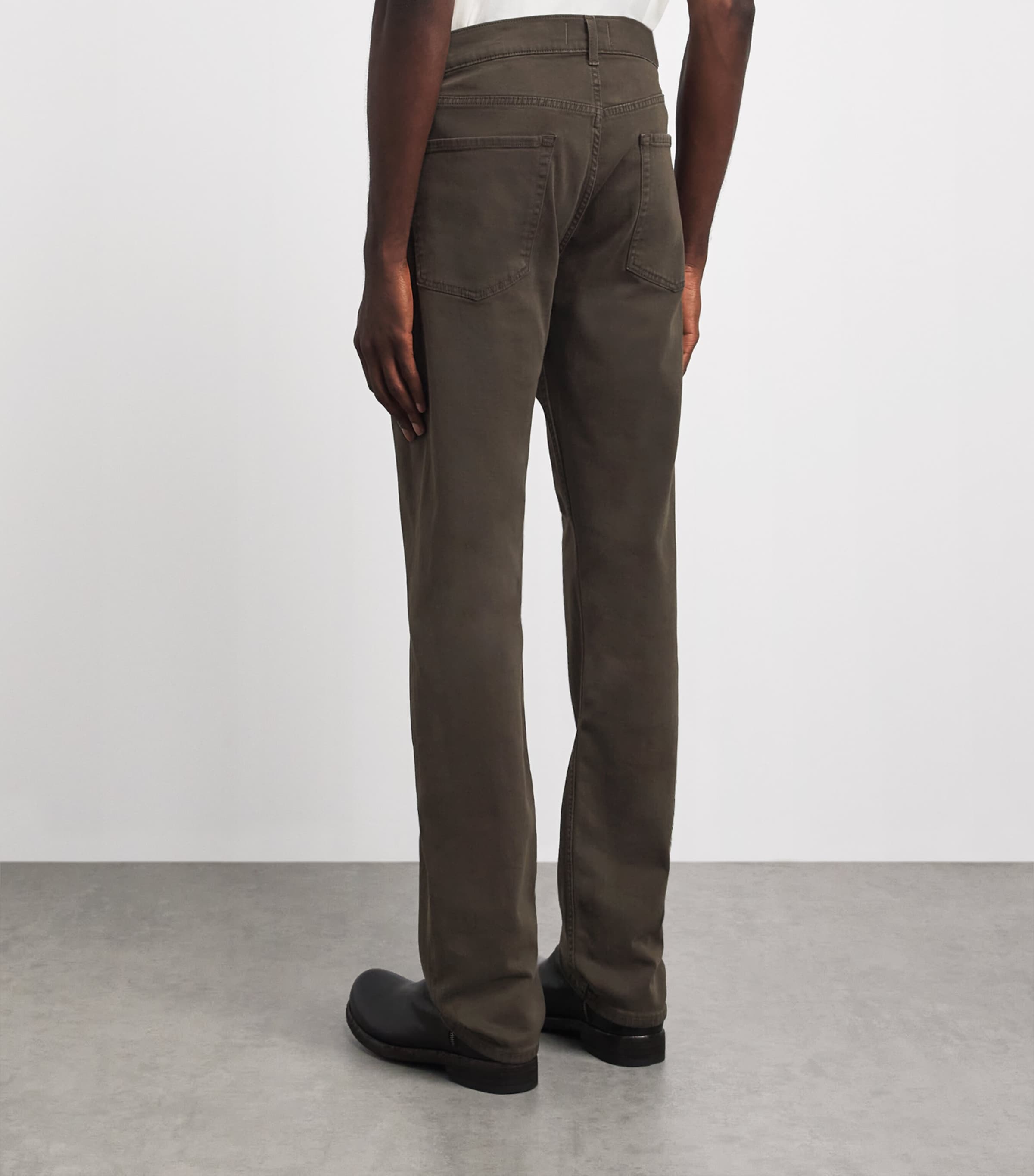 7 For All Mankind Mens The Straight Jeans Green Image 5