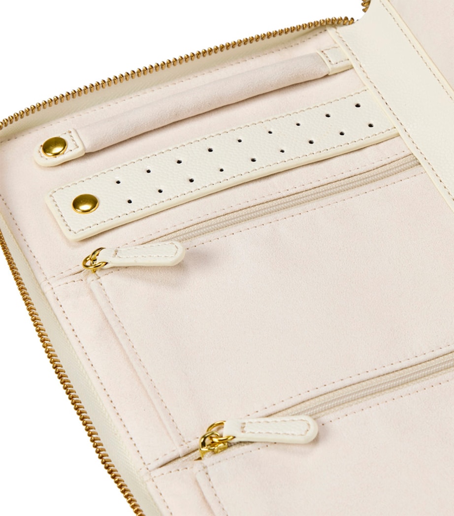 WOLF Large Lauren Portfolio Jewellery Case Ivory Image 4