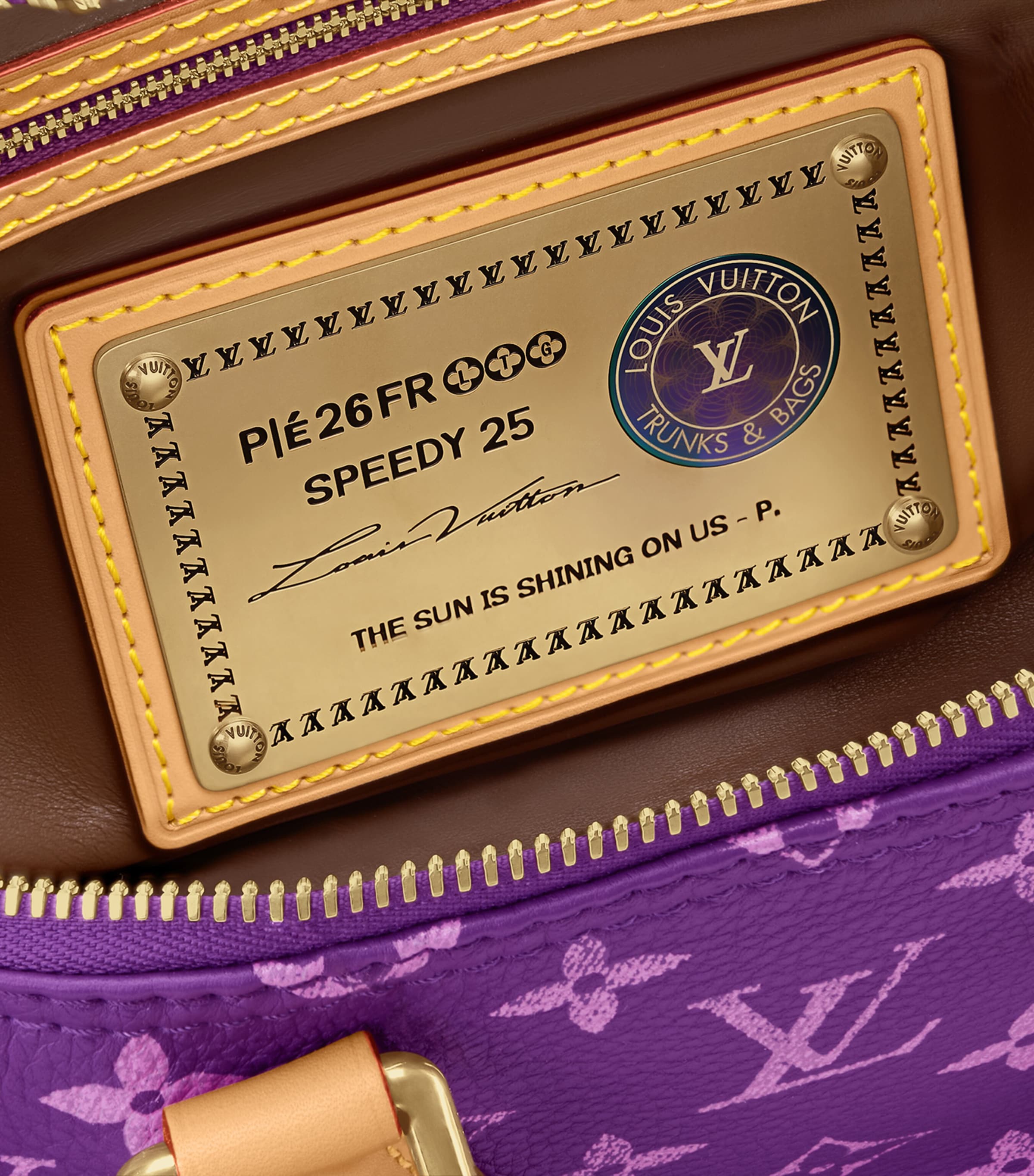 LOUIS VUITTON Lambskin Speedy P9 Bandoulière 30 Bag Lotus Purple Image 4