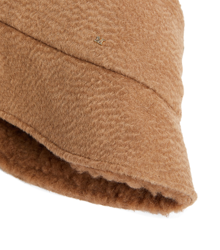 Cashmere-Camel-Silk Reversible Bucket Hat CAMEL Image 7