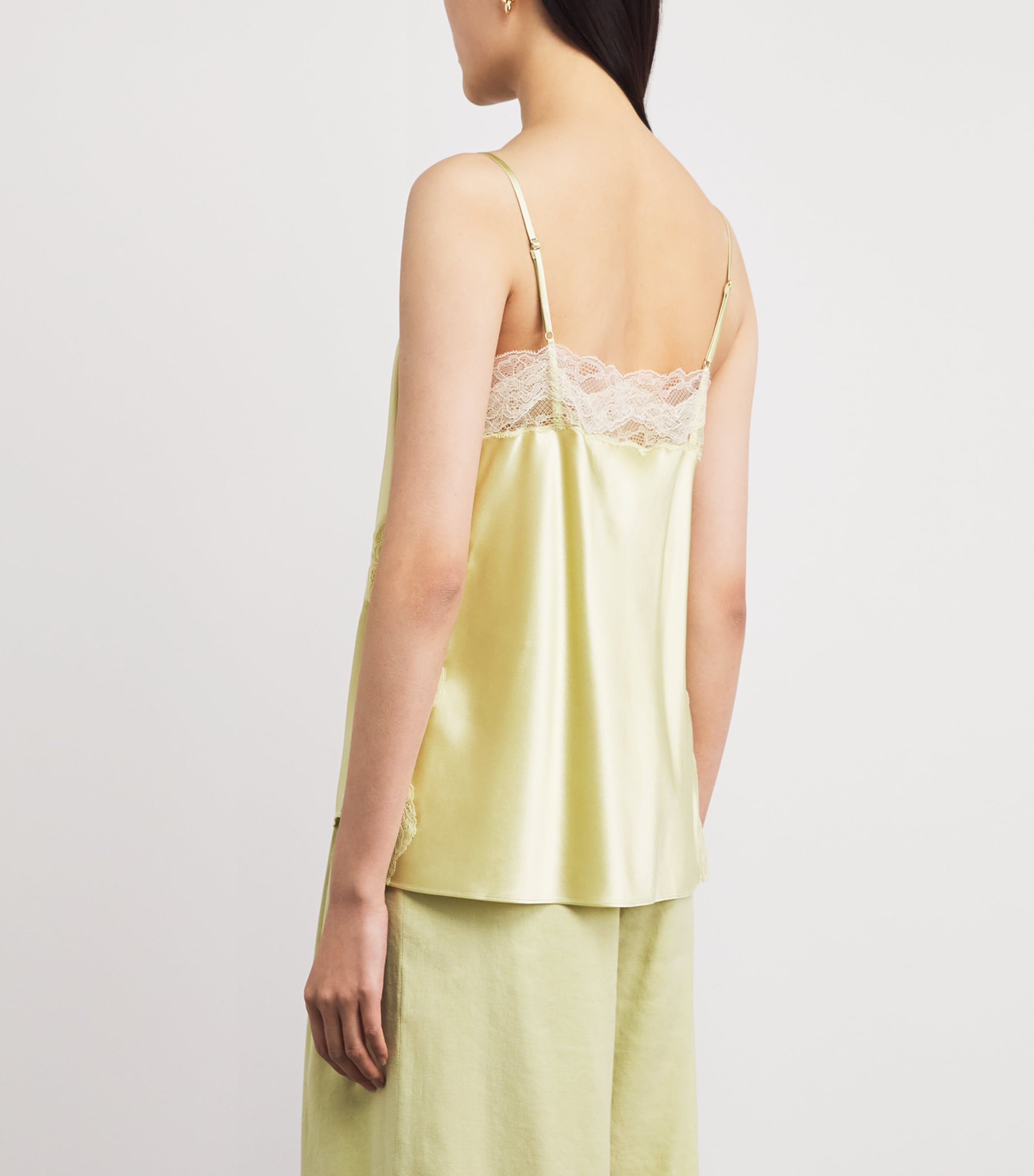 Veronica Beard Womens Silk-Blend Johanan Camisole Top Pistachio Image 5