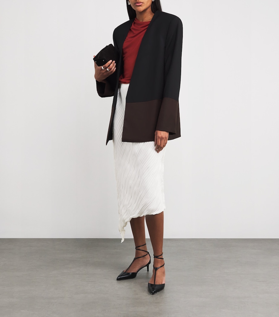 Wrinkled and Twisted Midi Skirt 05 Image 6