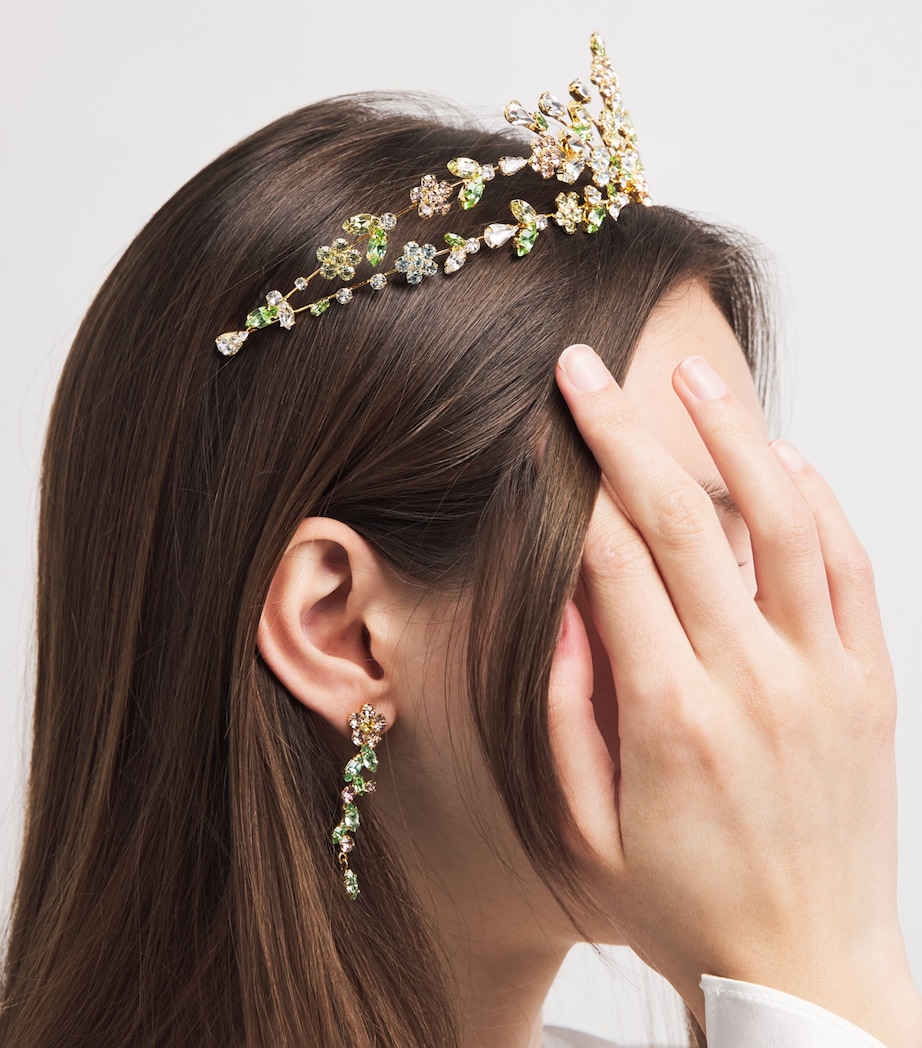 Jennifer Behr Gold-Plated Embellished Miriam Tiara Mutli Image 2