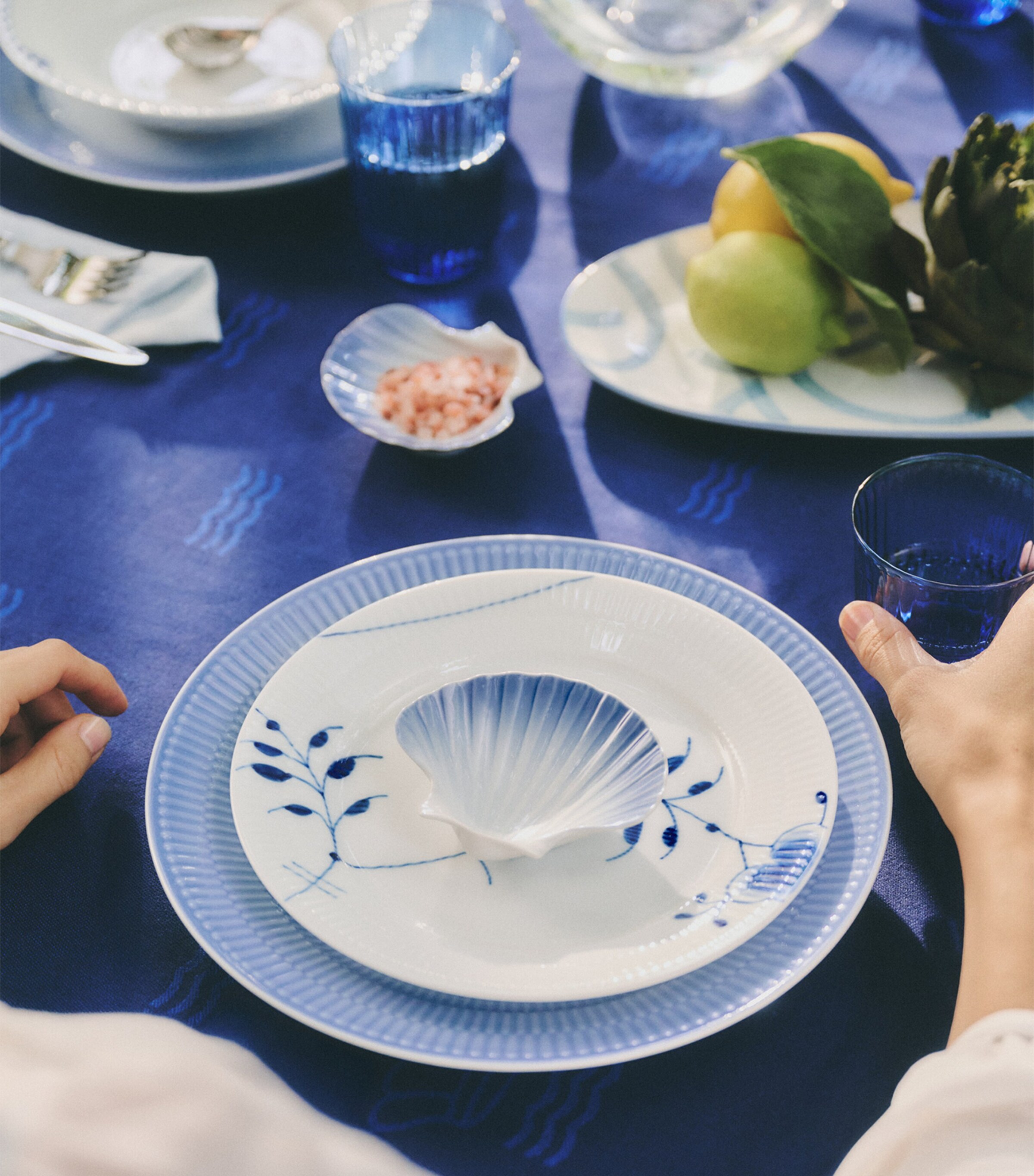 Royal Copenhagen Porcelain Iris Plate (27cm) Blue Image 5