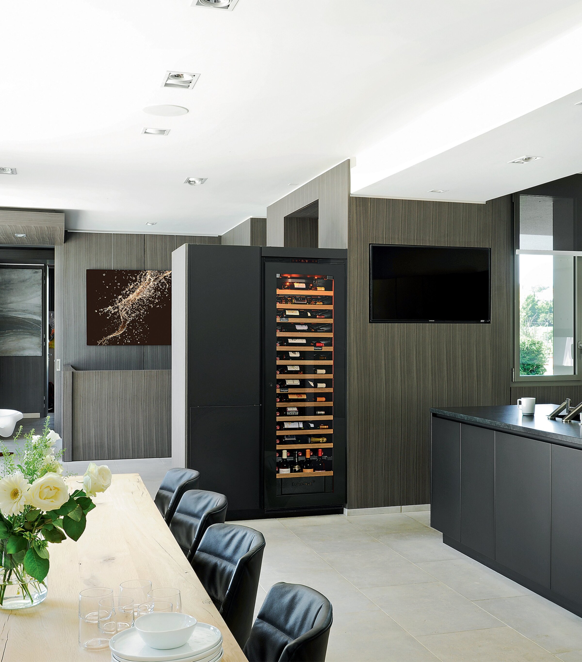 Large Single-Temperature Integrated Inspiration Wine Cabinet NO COLOUR Image 4