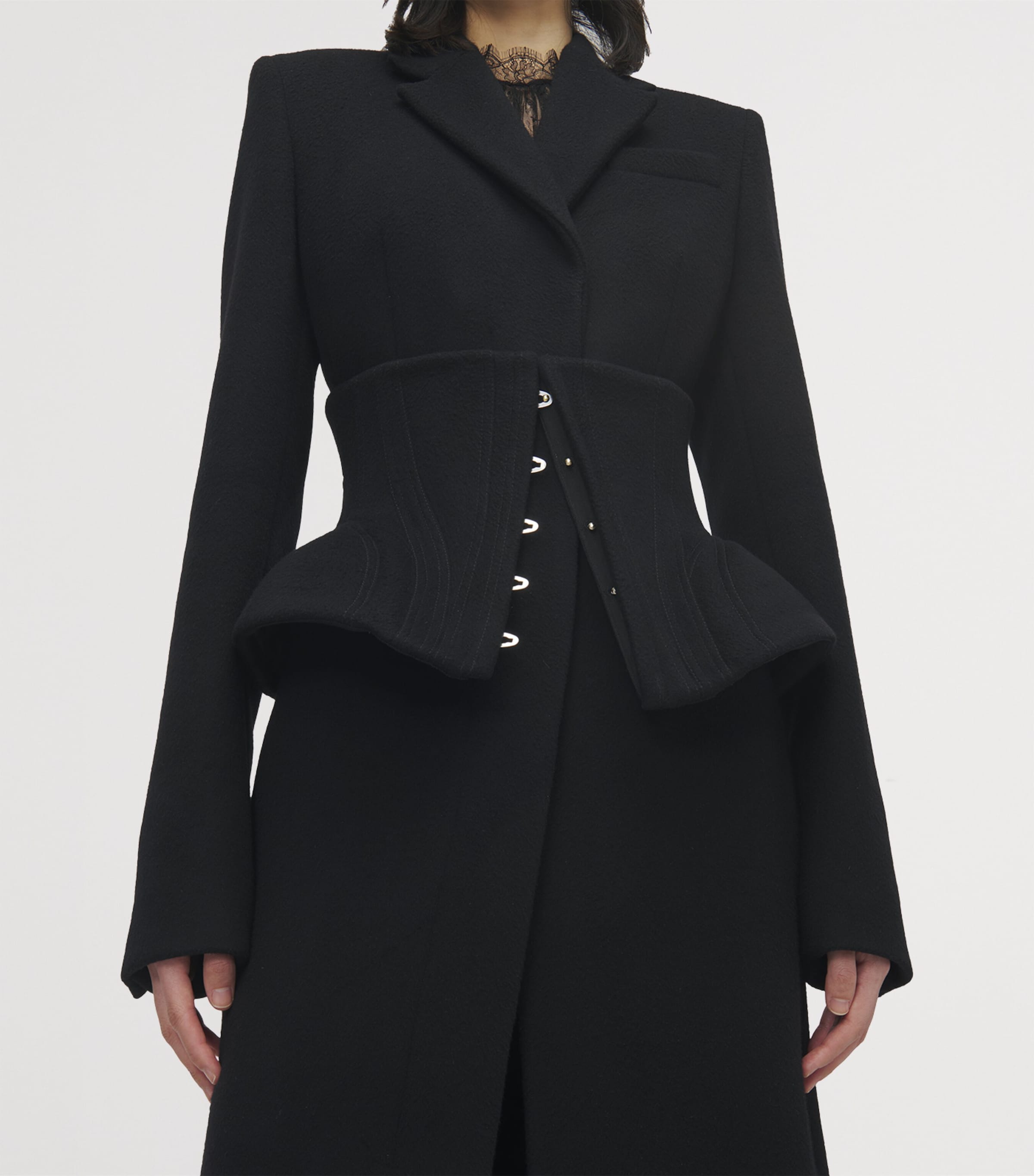 Wool-Cashmere Corset Coat 1000 Image 5