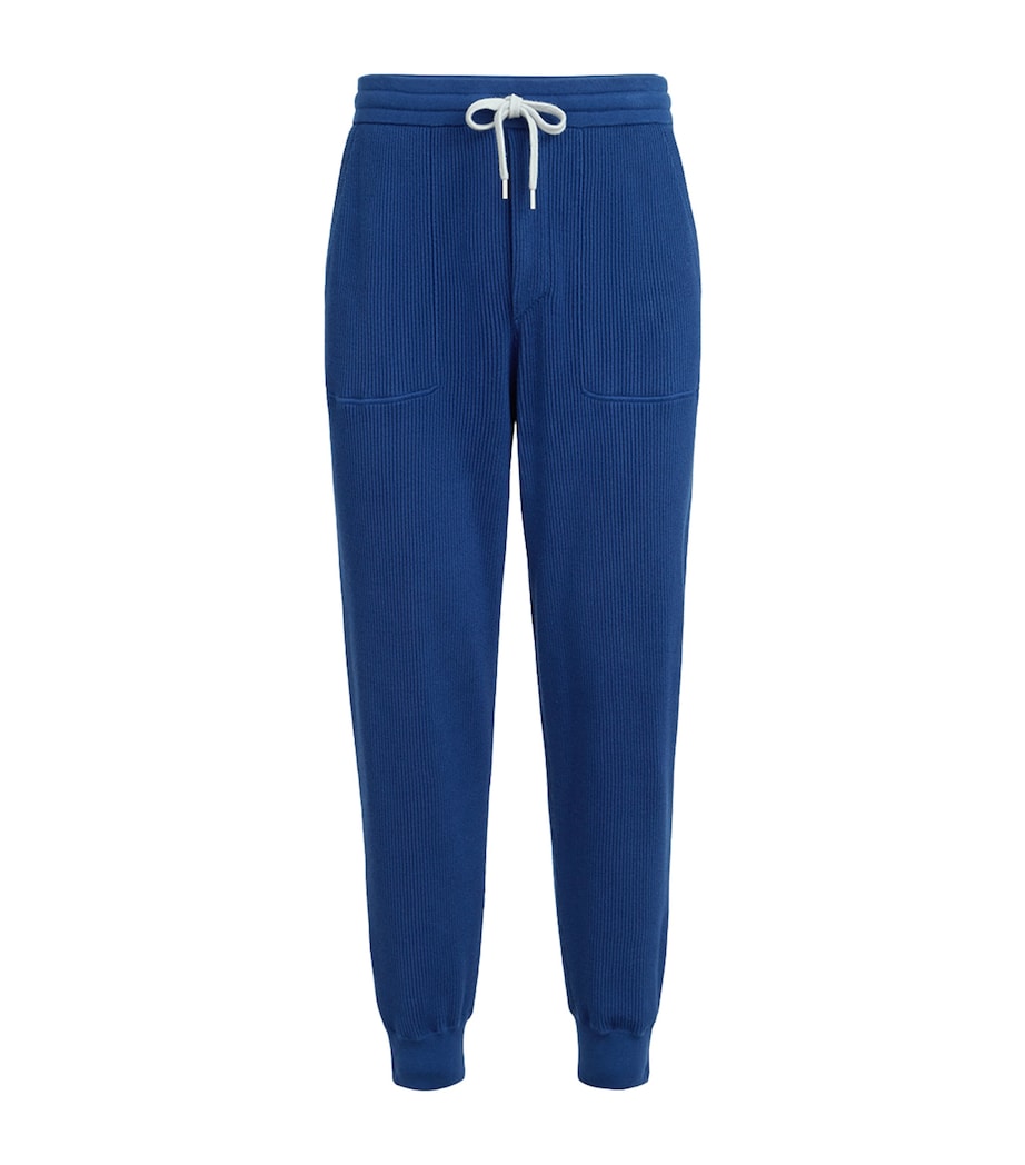 Brunello Cucinelli Mens Cotton Knitted Straight Sweatpants Image 1