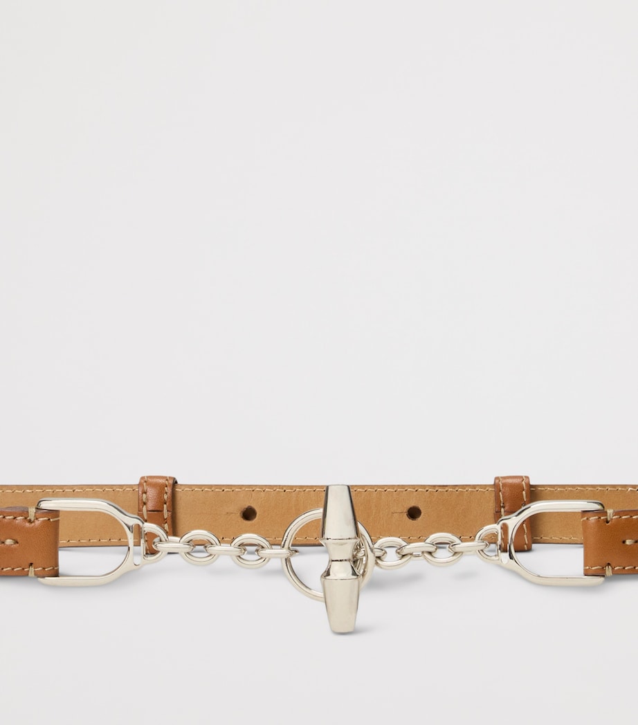 Ralph Lauren Leather Toggle Skinny Belt Light/pastel Image 2