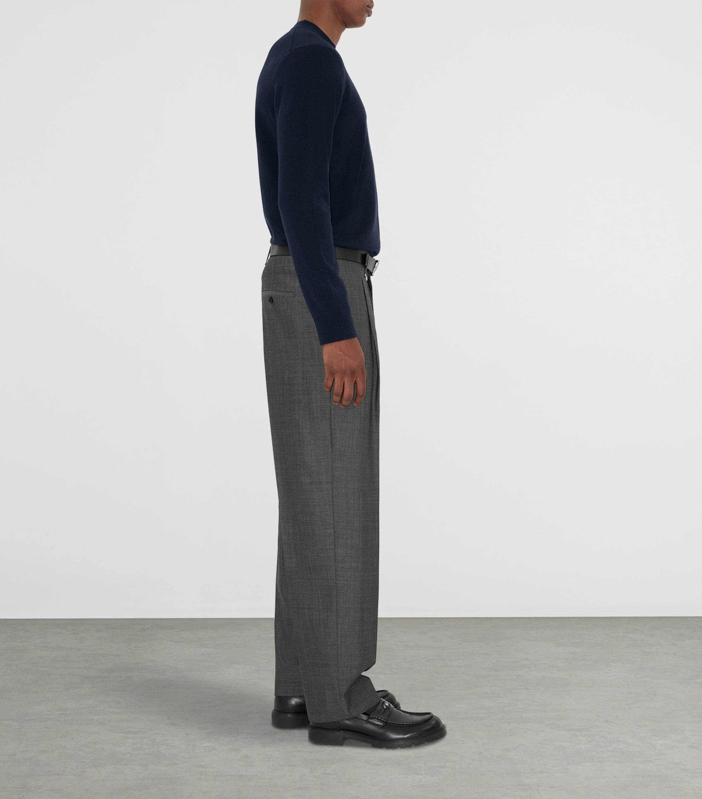 Cashmere-Blend EKD Slim Sweater NAVY Image 3