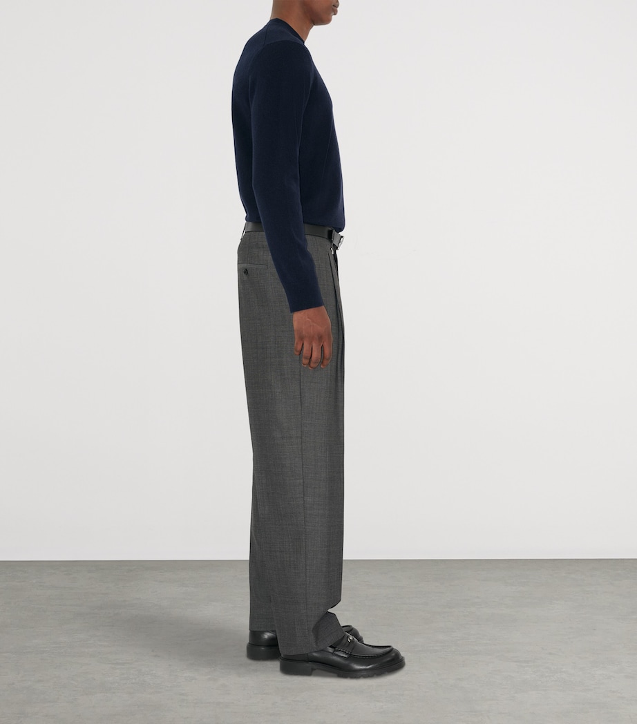 Cashmere-Blend EKD Slim Sweater NAVY Image 3