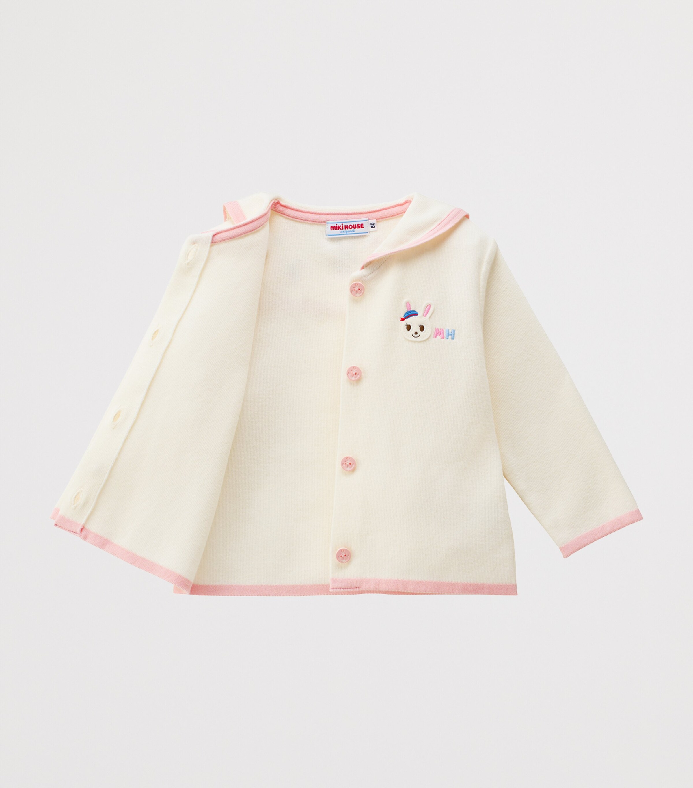 Miki House Cotton Sailor Cardigan (2-7 Years) Image 2
