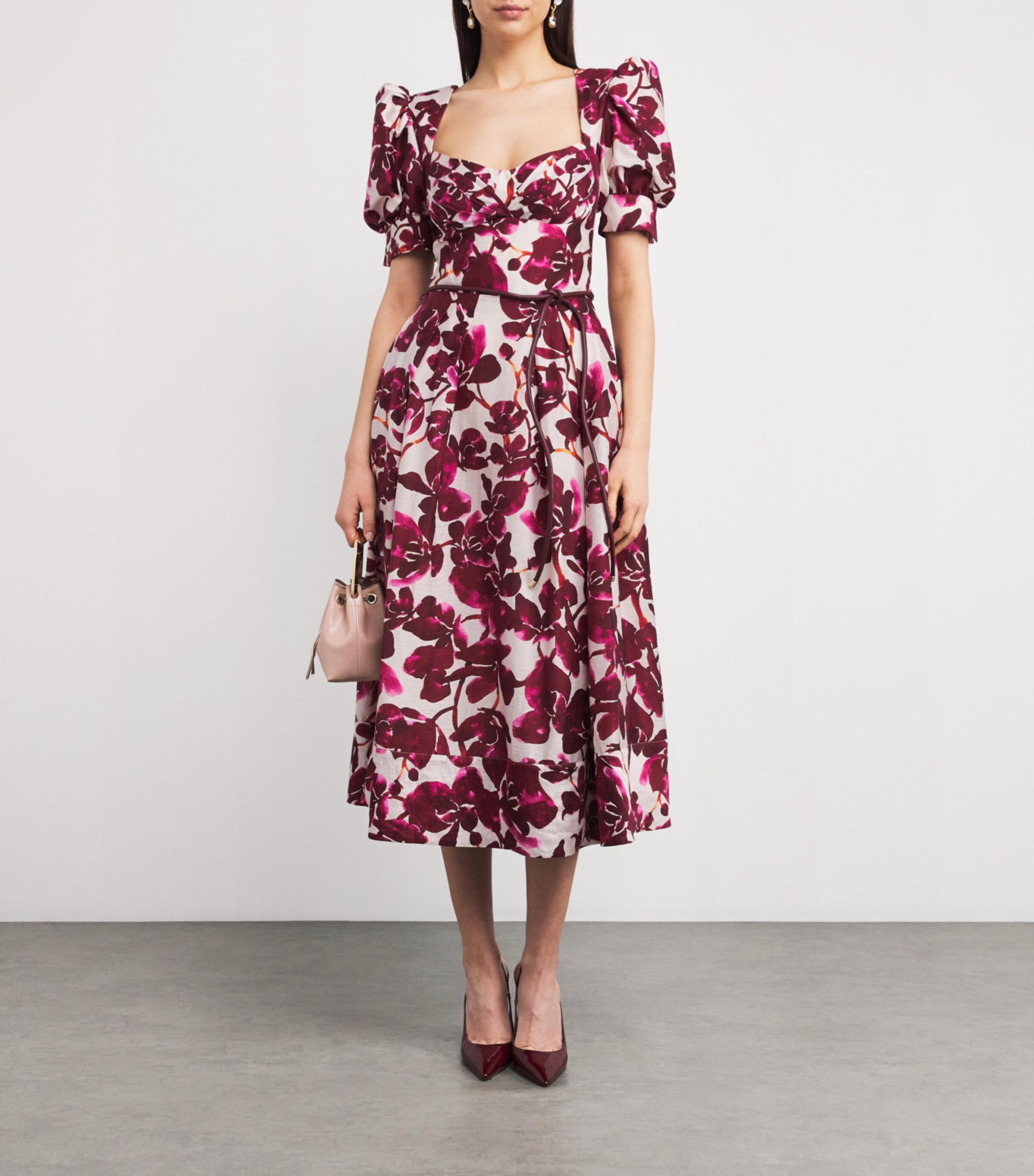 ◆関税込◆【REBECCA VALLANCEC】Nerissa floral midi dress Rebecca Vallance Floral Nerissa Midi Dress | Harrods CA