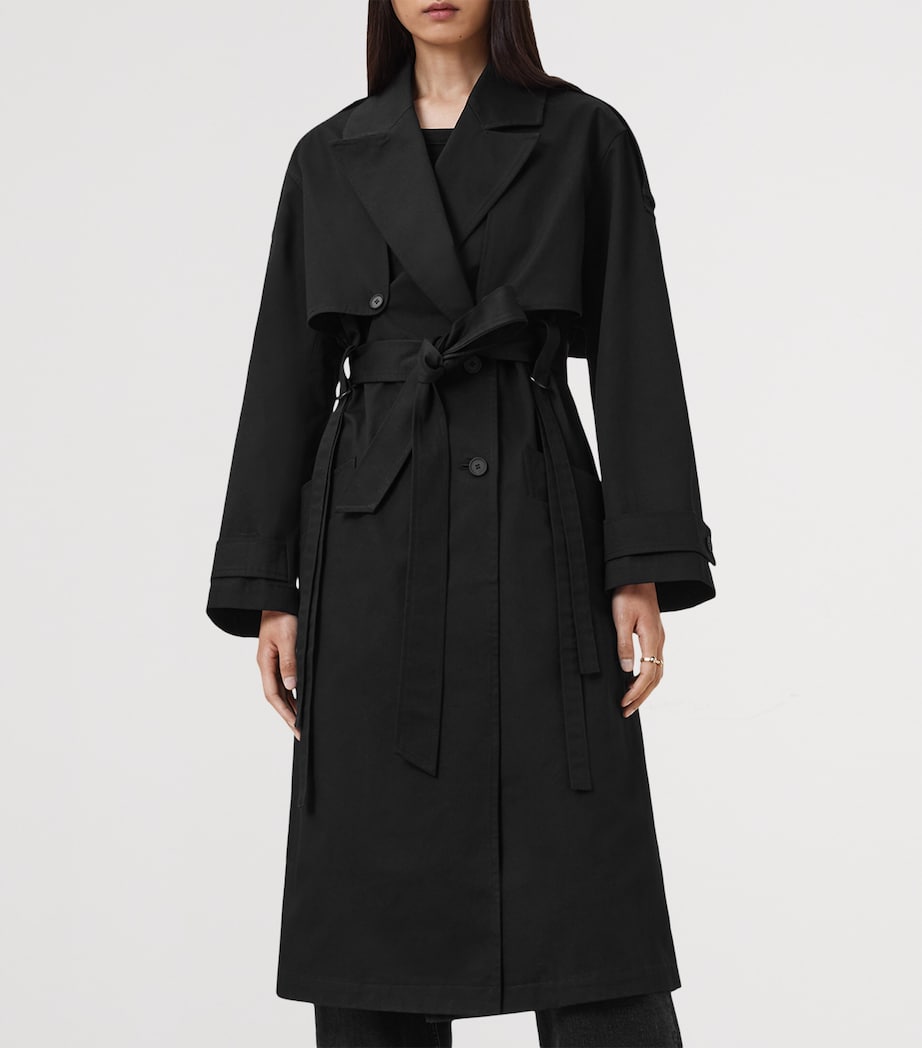 Cadence Hybrid Trench Coat BLACK Image 5