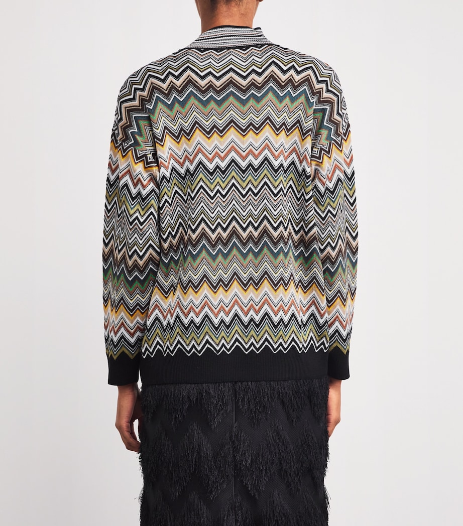 Zigzag High-Neck Sweater SM9TA MULTICOLOR Image 4