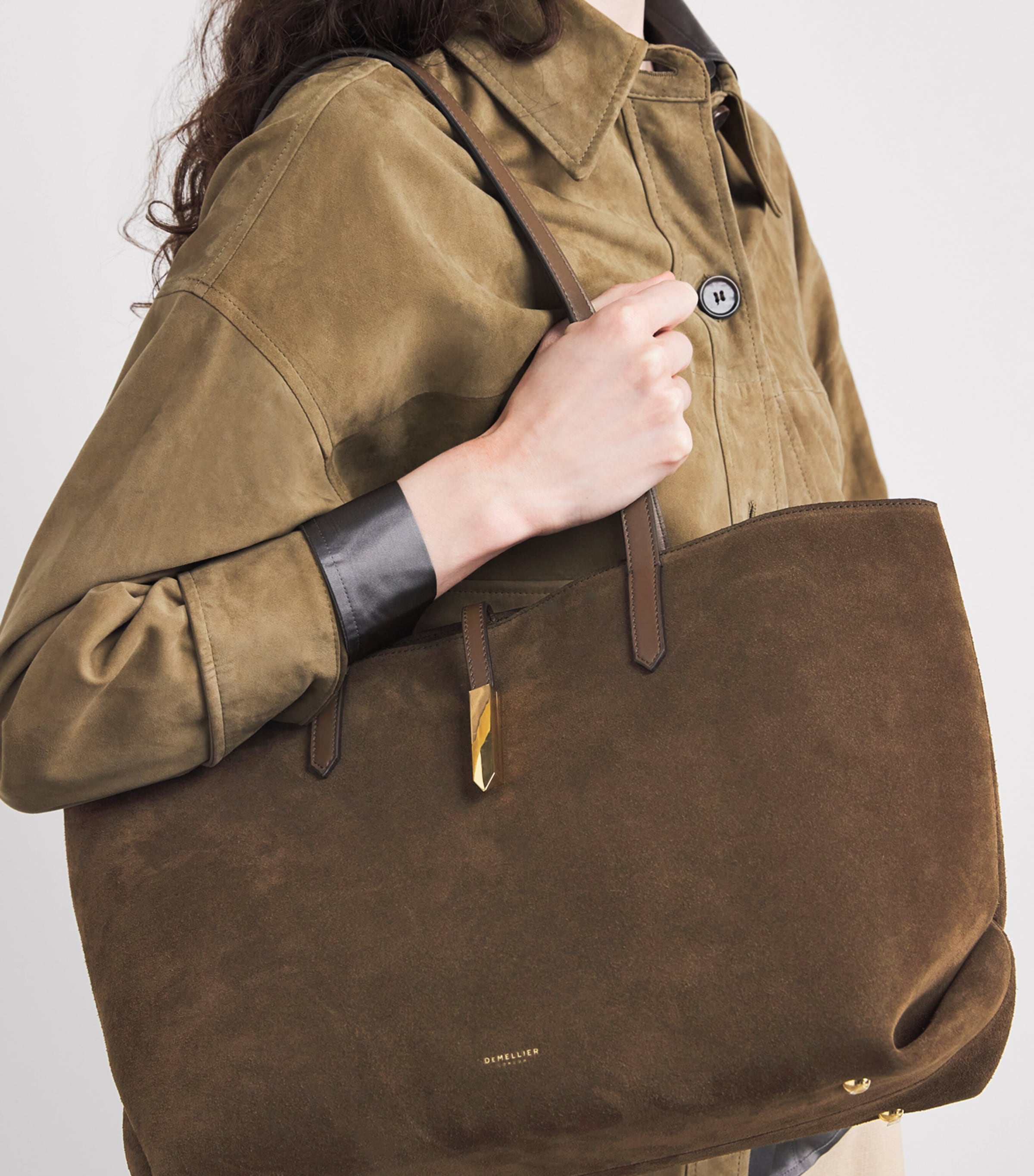 Suede Tokyo Tote Bag HAZEL/HAZEL Image 2