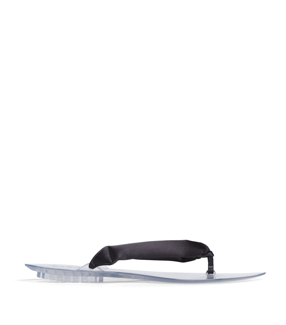Alaïa Invisible Thong Flip Flops Anthracite/dark Grey Image 1
