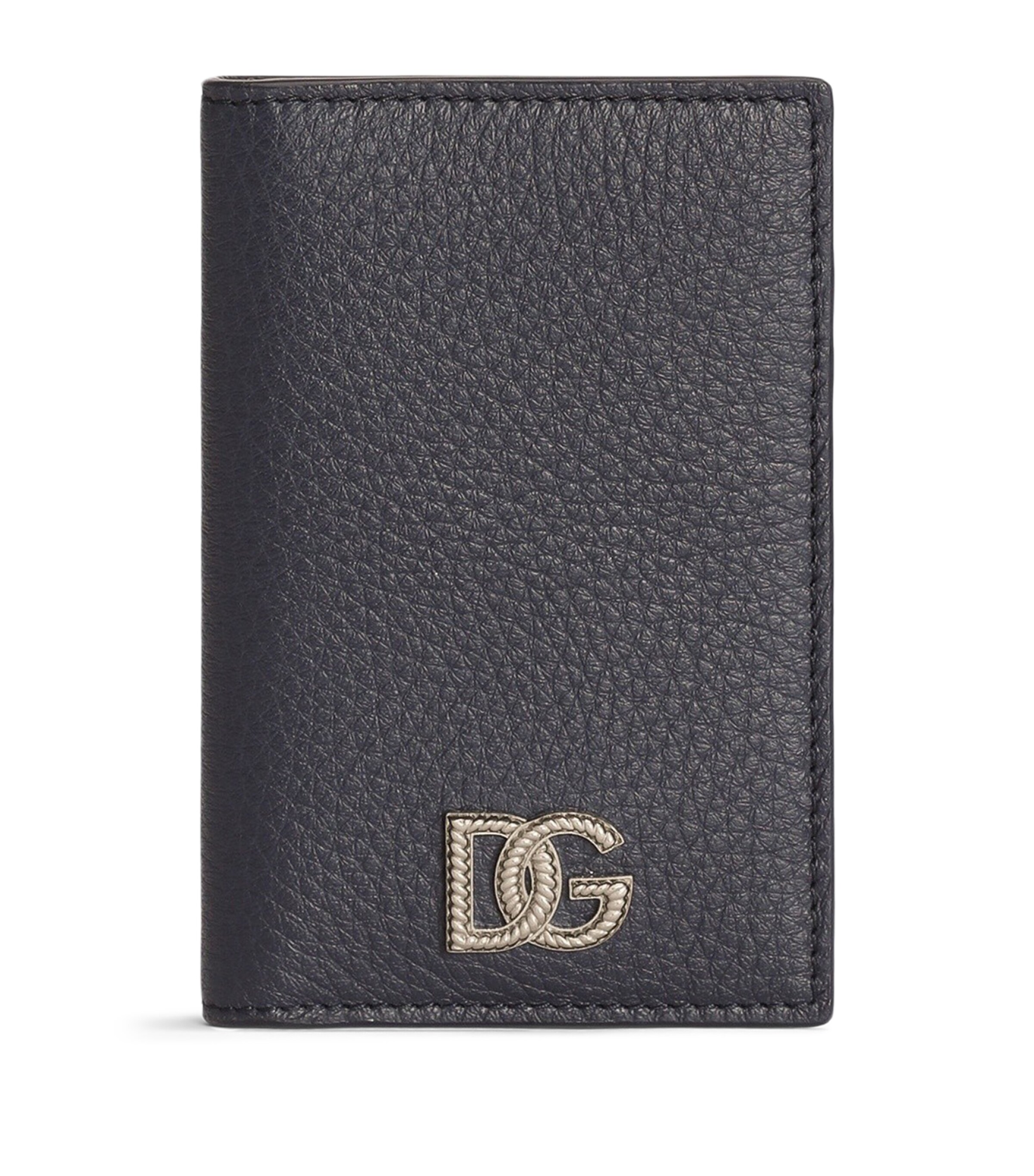 Dolce&Gabbana Leather DG Millennials Card Holder Blue Image 1