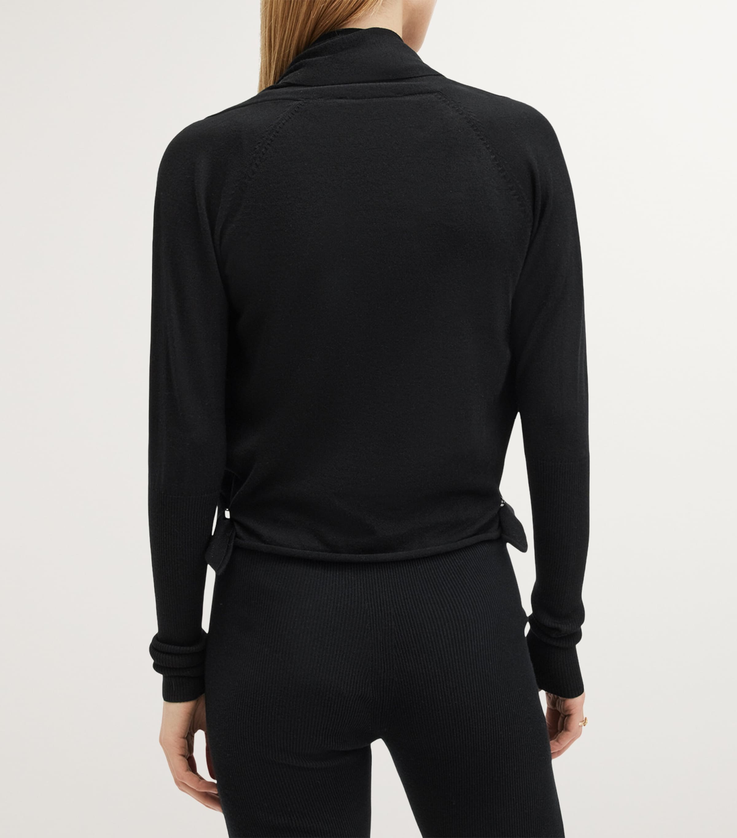 AllSaints Womens Wasson Cardigan Black Image 5
