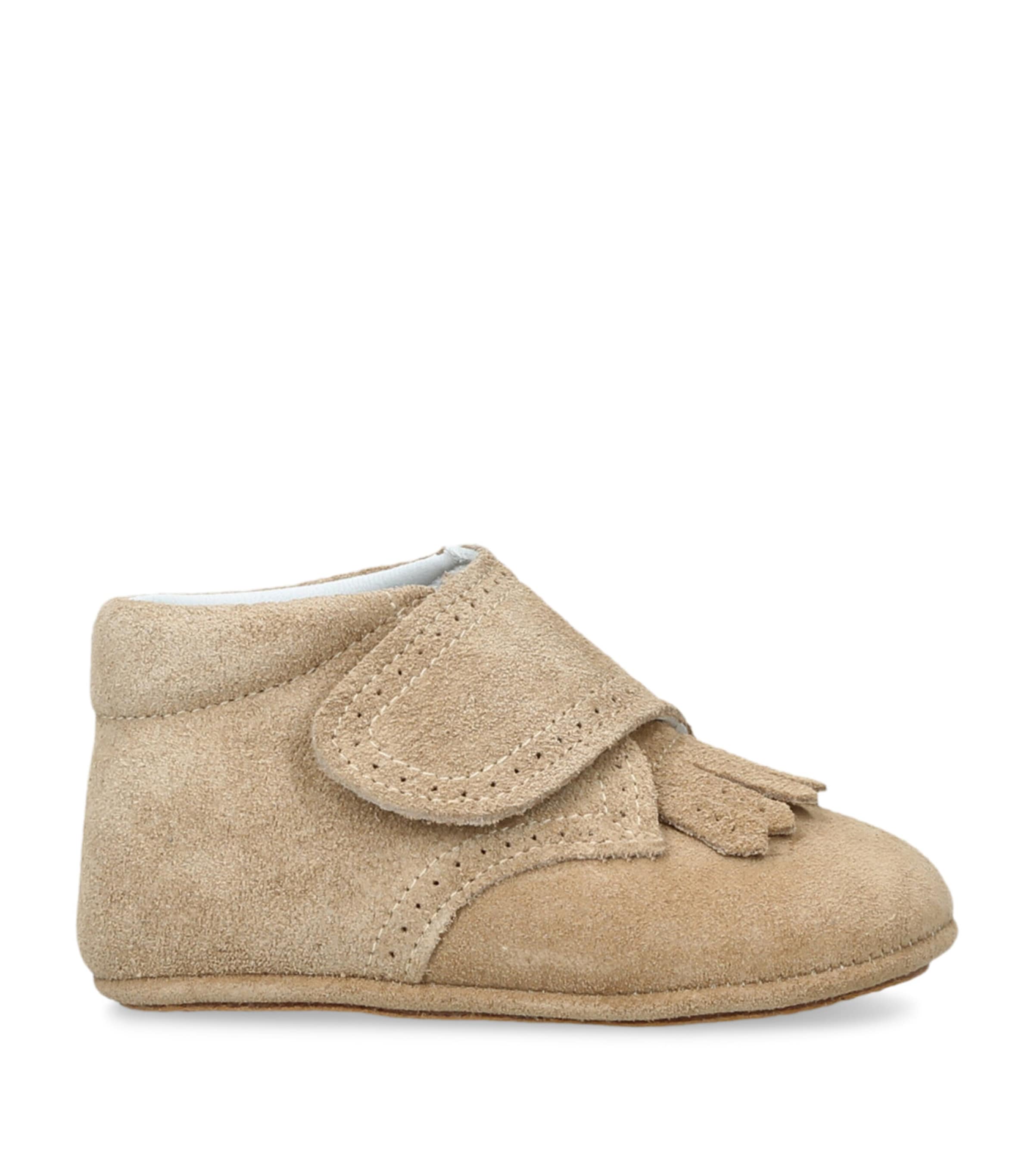 Papouelli Suede Bambie Loafers In Brown