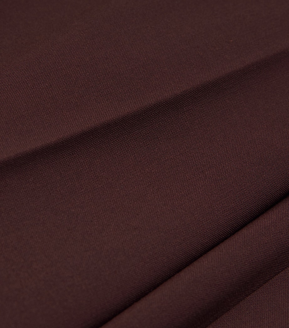 Wool-Blend Tailored Trousers BURGUNDY Image 5