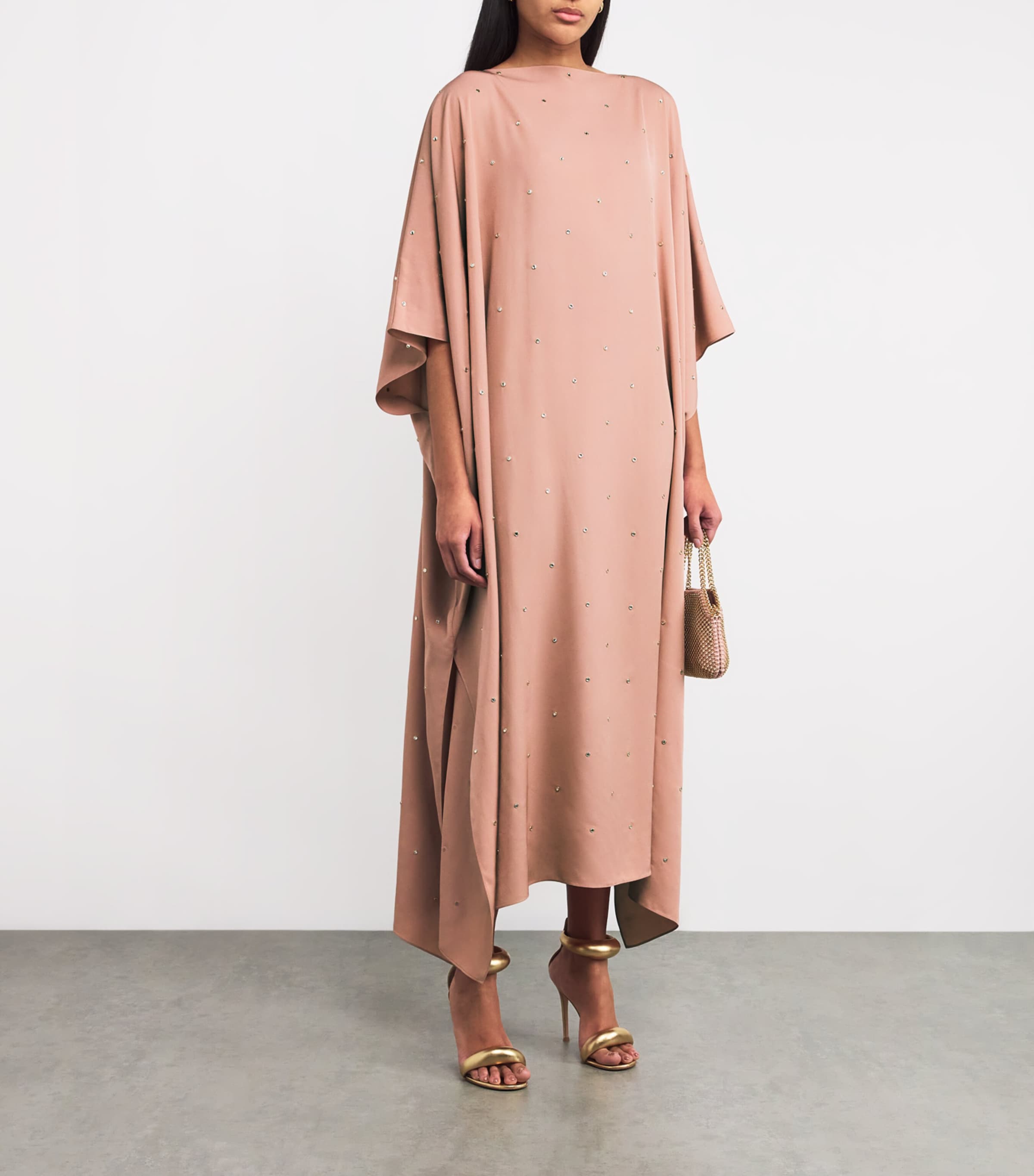 Stella McCartney Womens Rose Collection Embellished Maxi Dress Dusty Rose Image 2