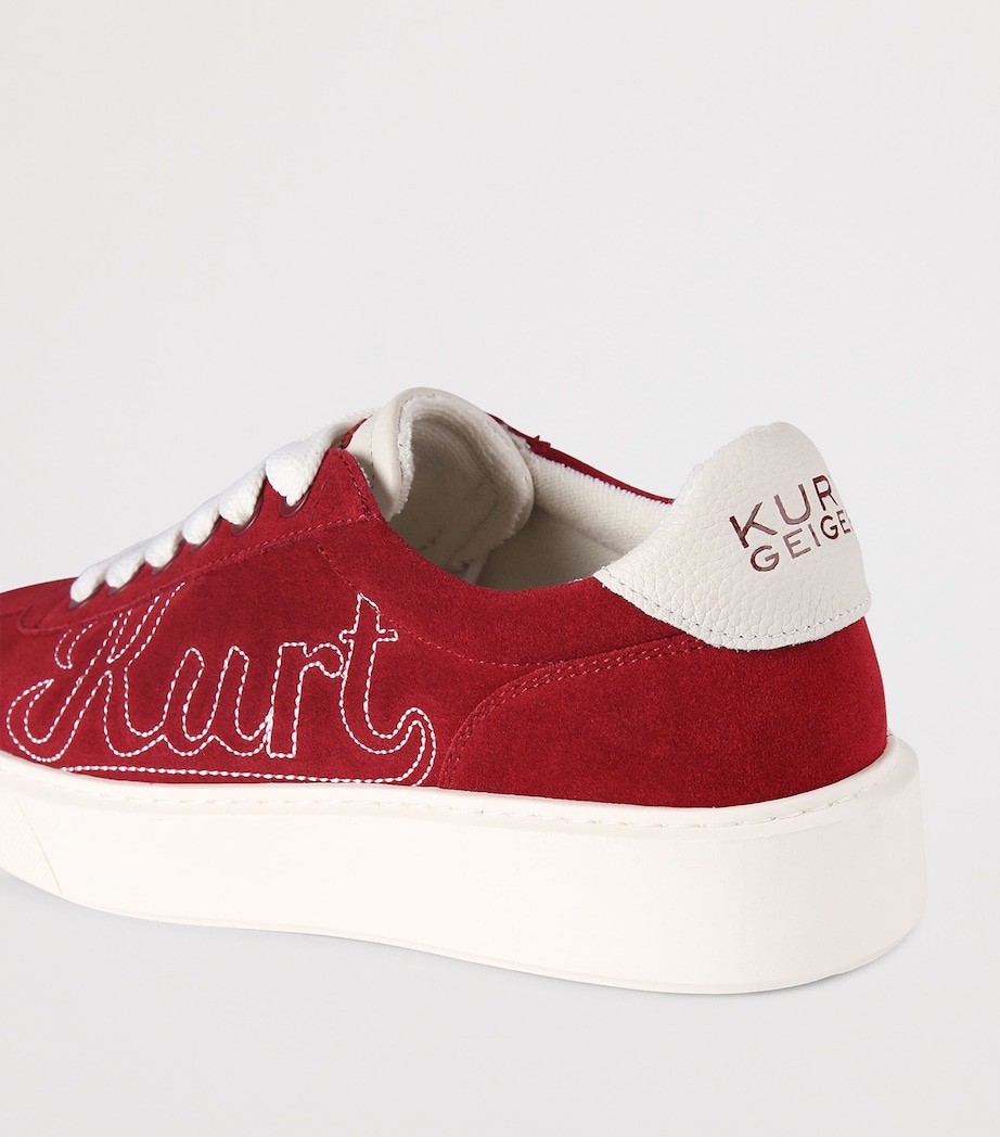 Kurt Geiger London Suede Albion Retro Sneakers Red Image 3
