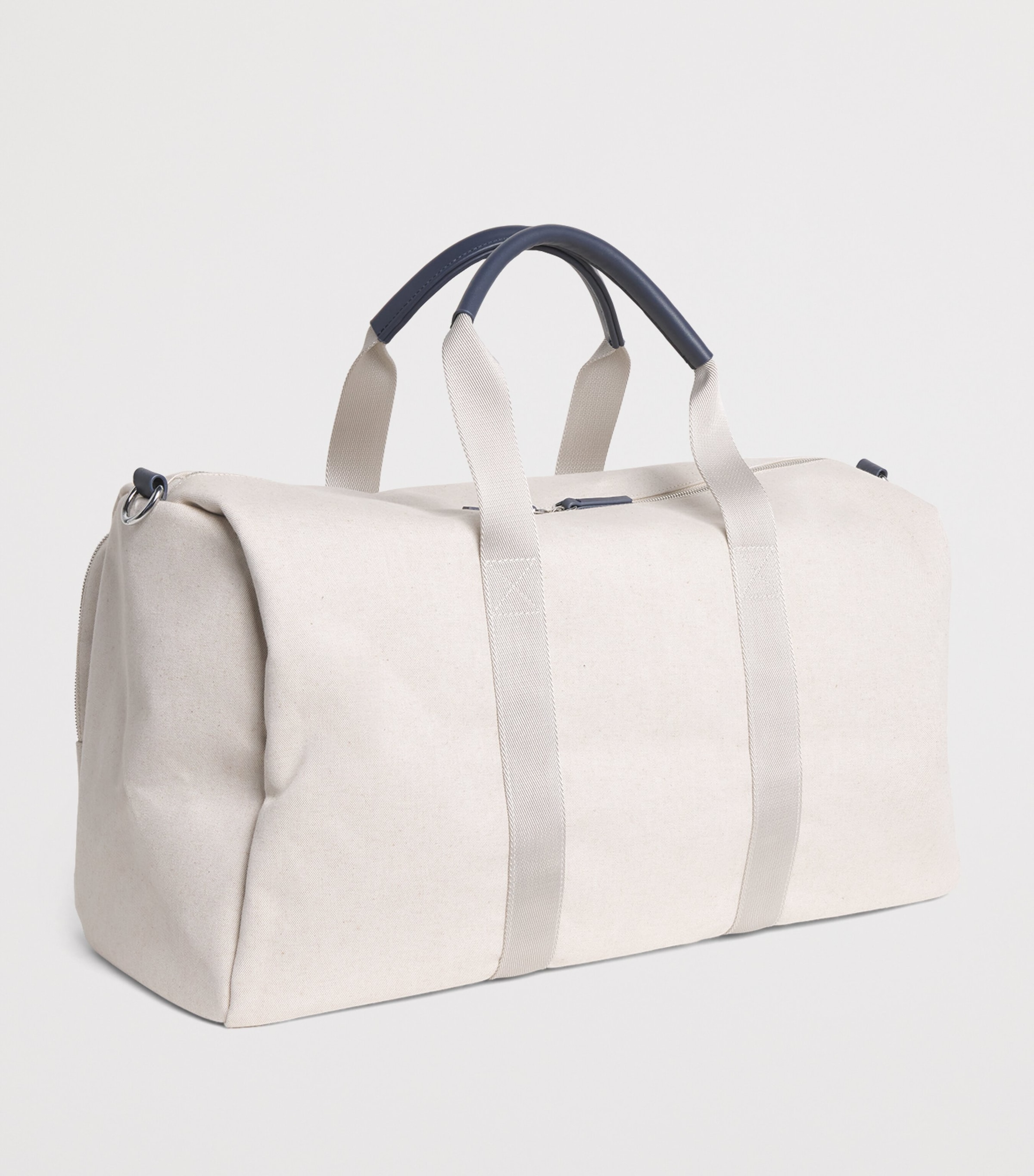 Cotton-Blend Canvas Duffle Bag 347 LIGHT BEIGE Image 3