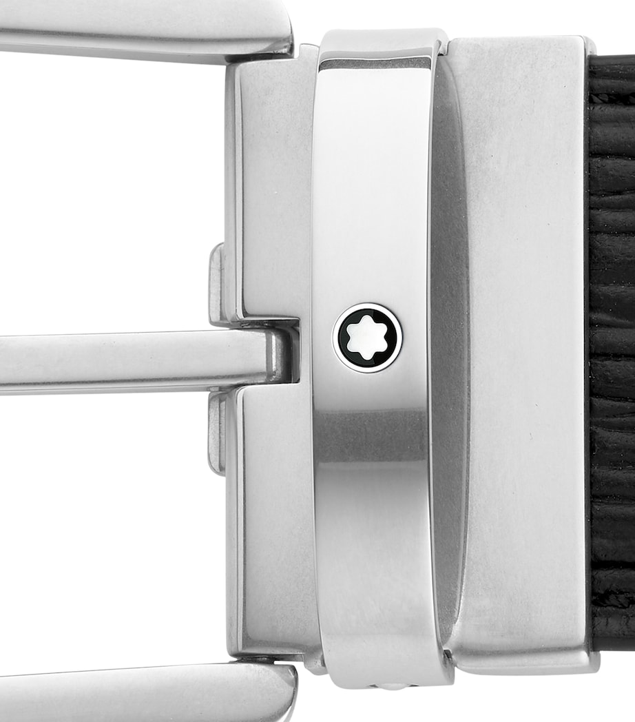 Leather Horseshoe Belt BLACK Image 4