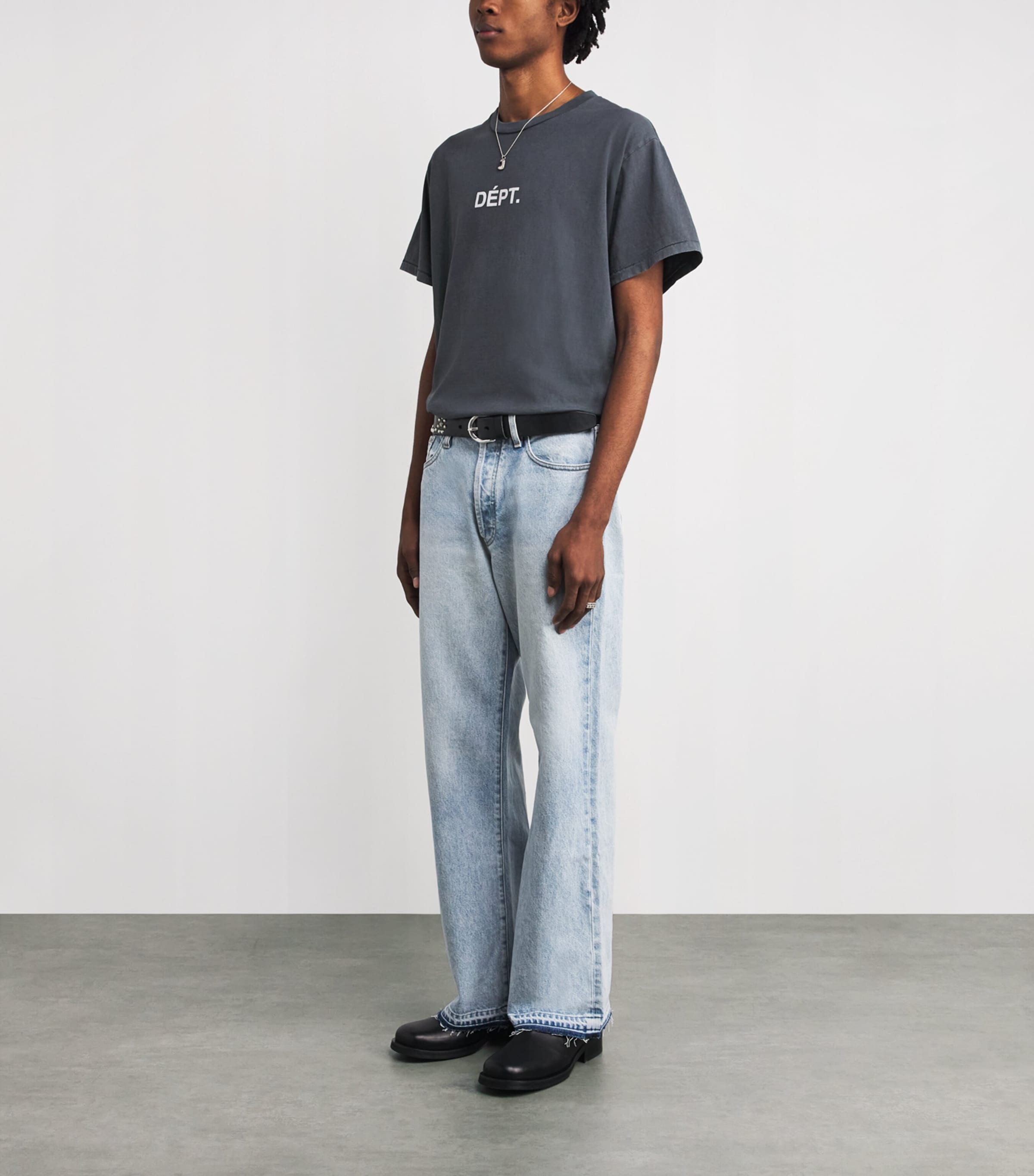 Cotton Logo T-Shirt VINTAGE BLACK Image 2