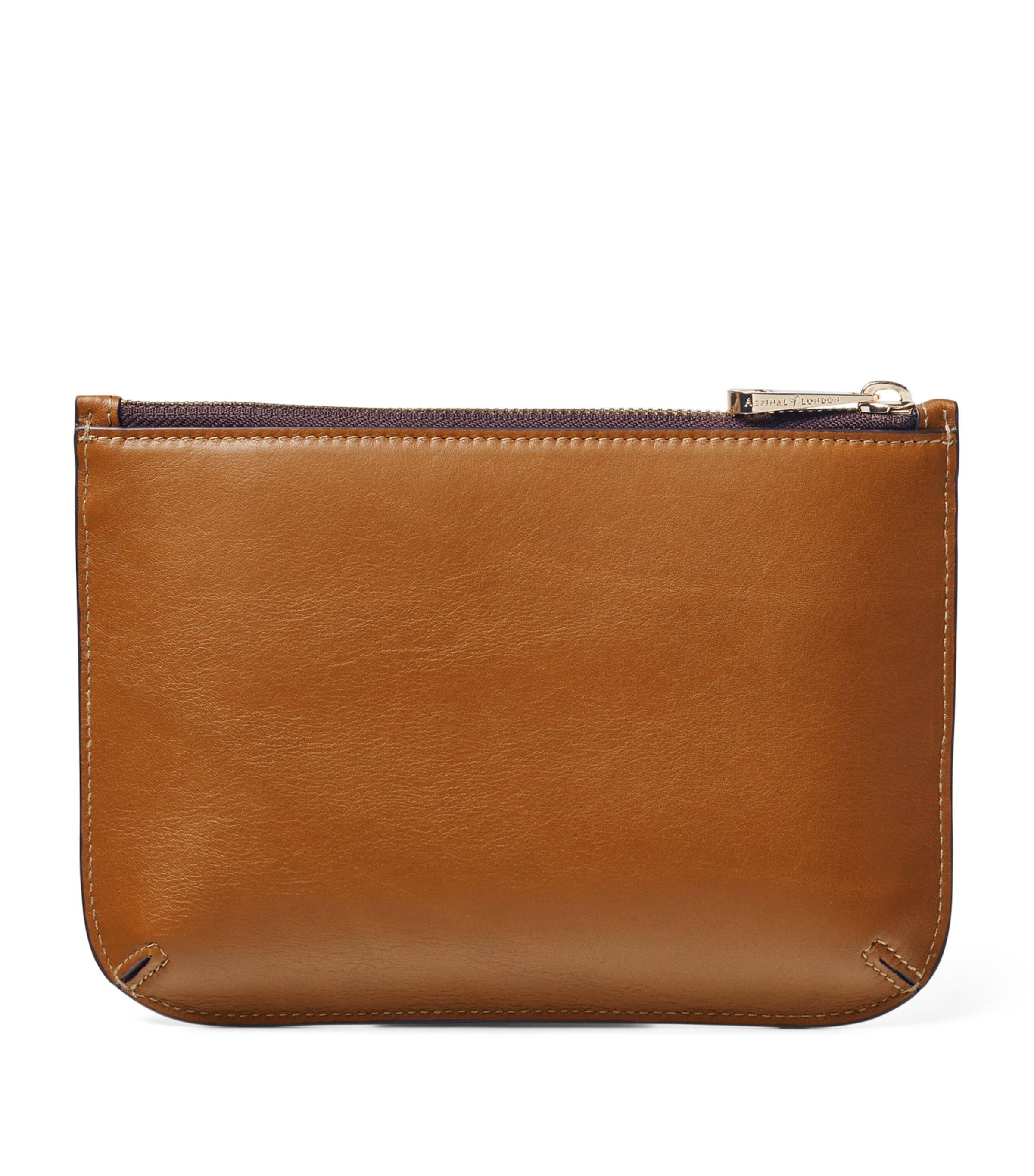 Medium Leather Ella Pouch TAN Image 3