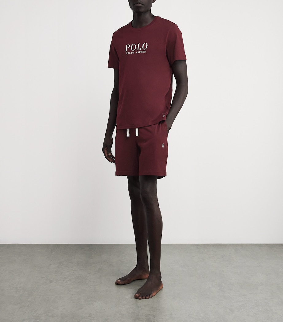Jersey Lounge Shorts HARVARD WINE Image 2
