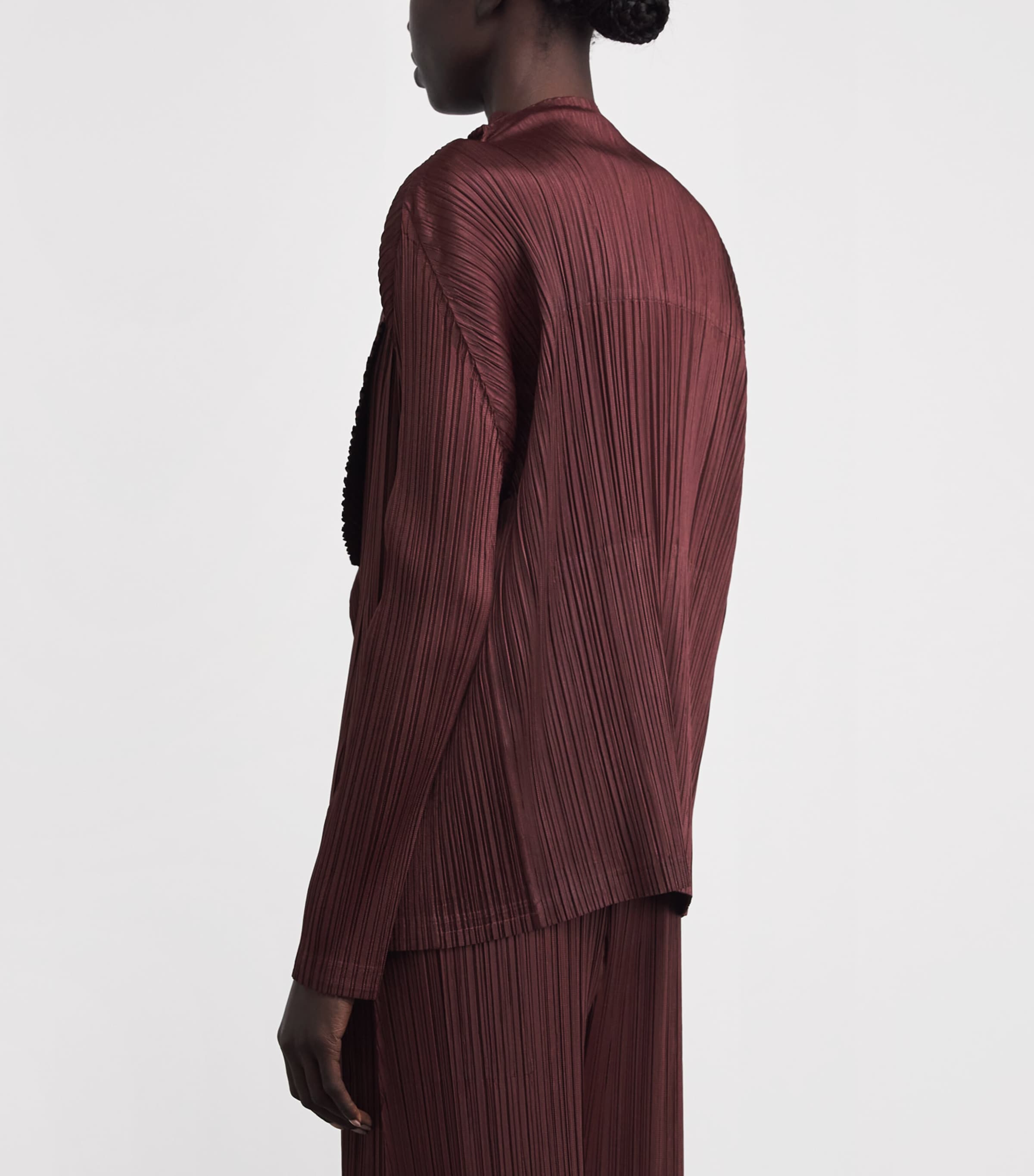 January Monthly Colours Cardigan BORDEAUX Image 4