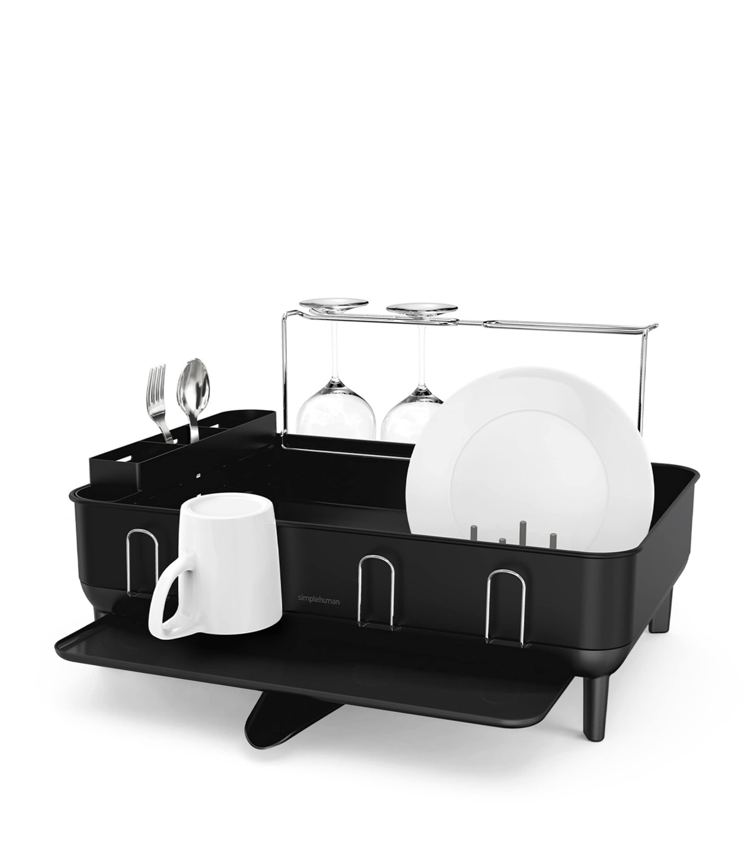 Steel Frame Dish Rack BLACK Image 3