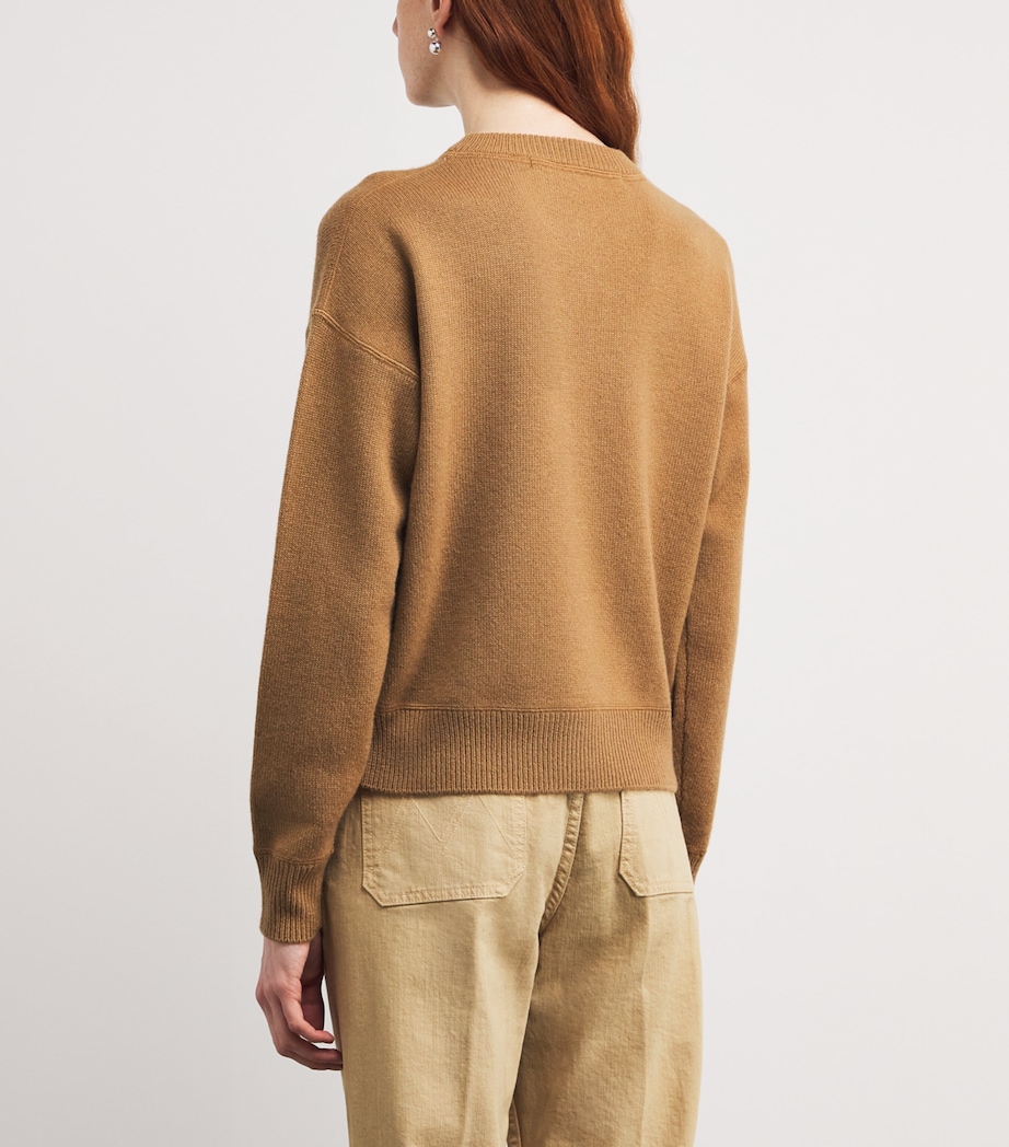 Cashmere Logo Sweater CAMEL CML Image 4