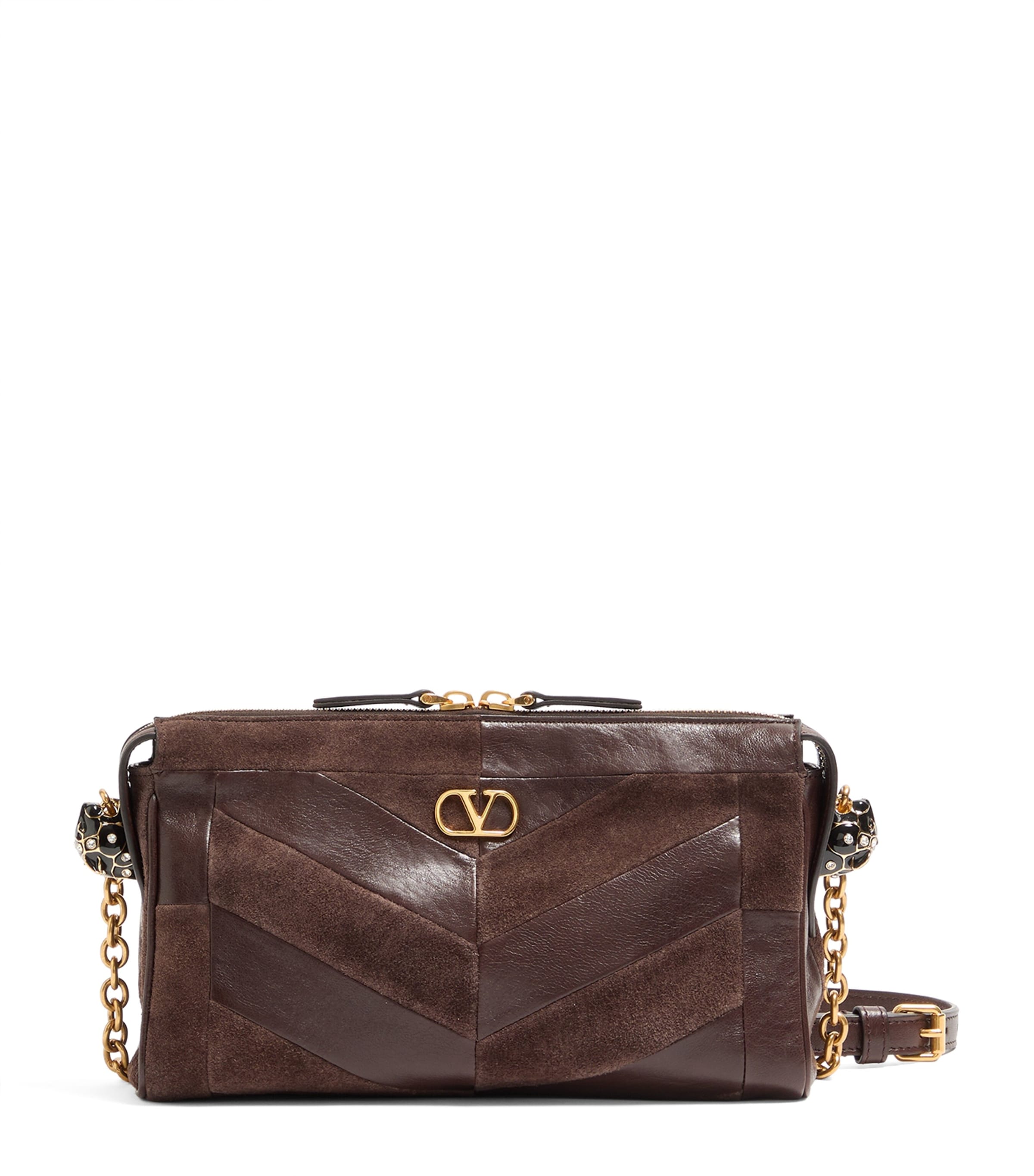 Valentino Garavani Small Leather Panthea Shoulder Bag Image 1