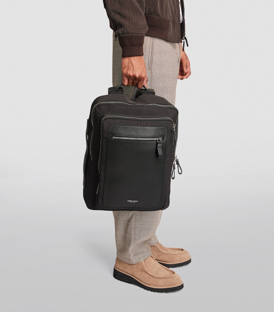 Leather-Trim Backpack 80001 Image 2