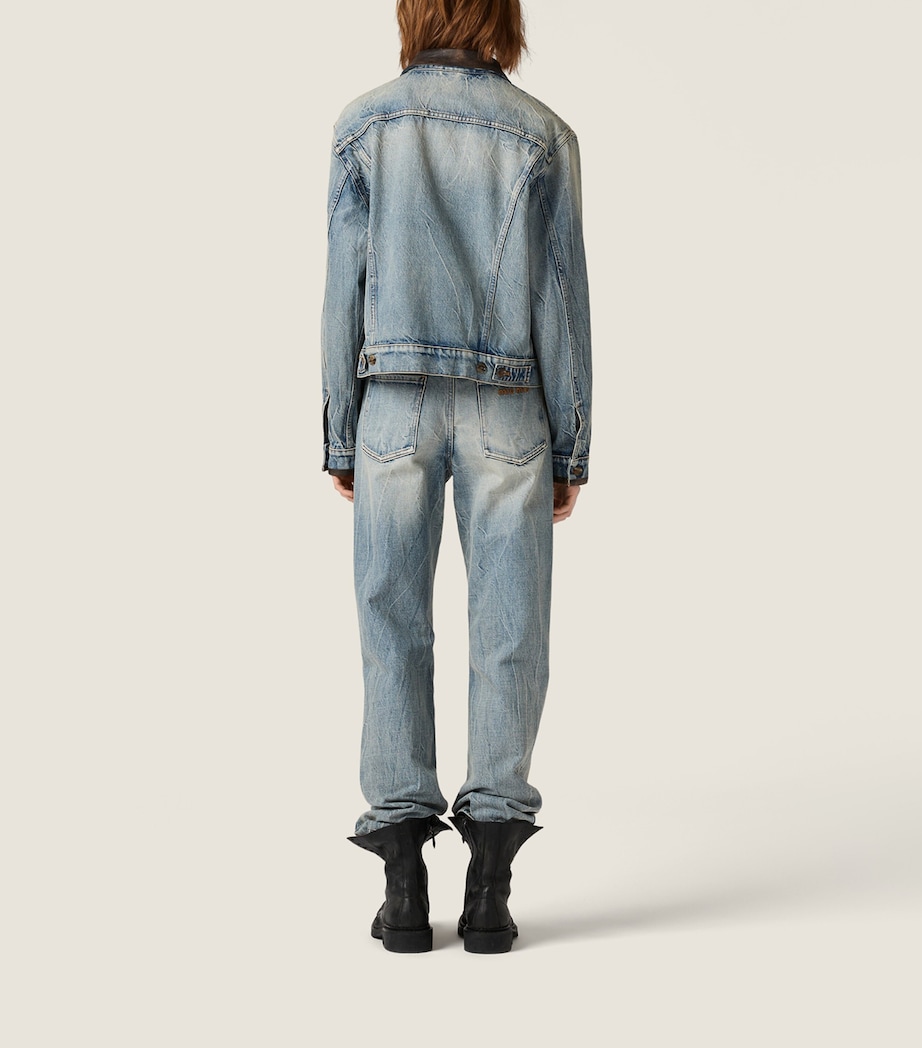 Denim Blouson Jacket F0076 Image 3