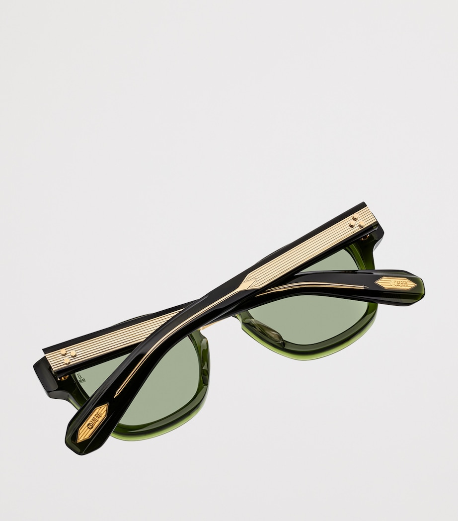 Jacques Marie Mage 10th-Anniversary Edition Acetate Jules Sunglasses Grn Glss/drk Gld Image 2