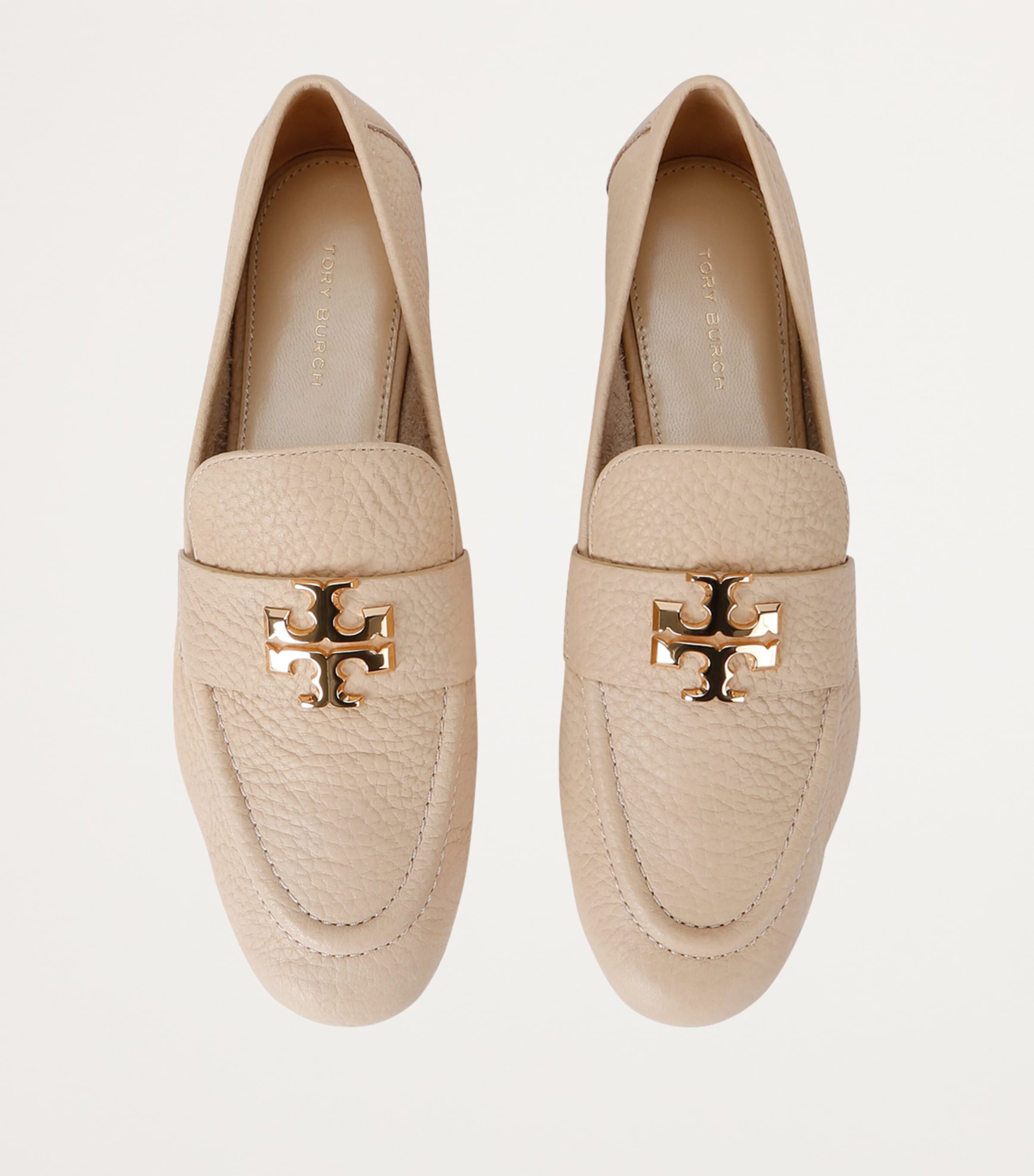 Leather Eleanor Loafers BONE Image 4