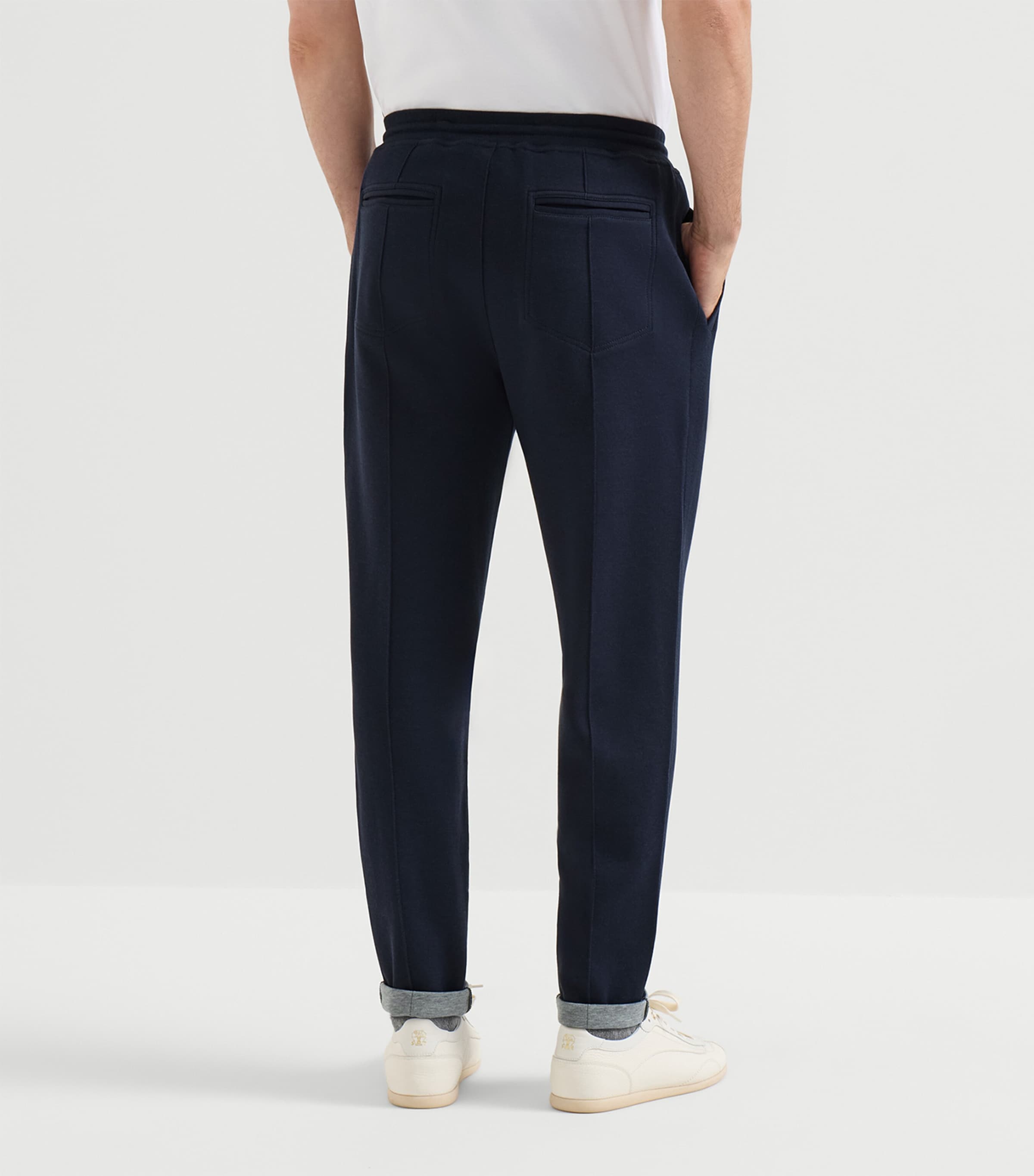 Brunello Cucinelli Mens French Terry Drawstring Sweatpants Image 4